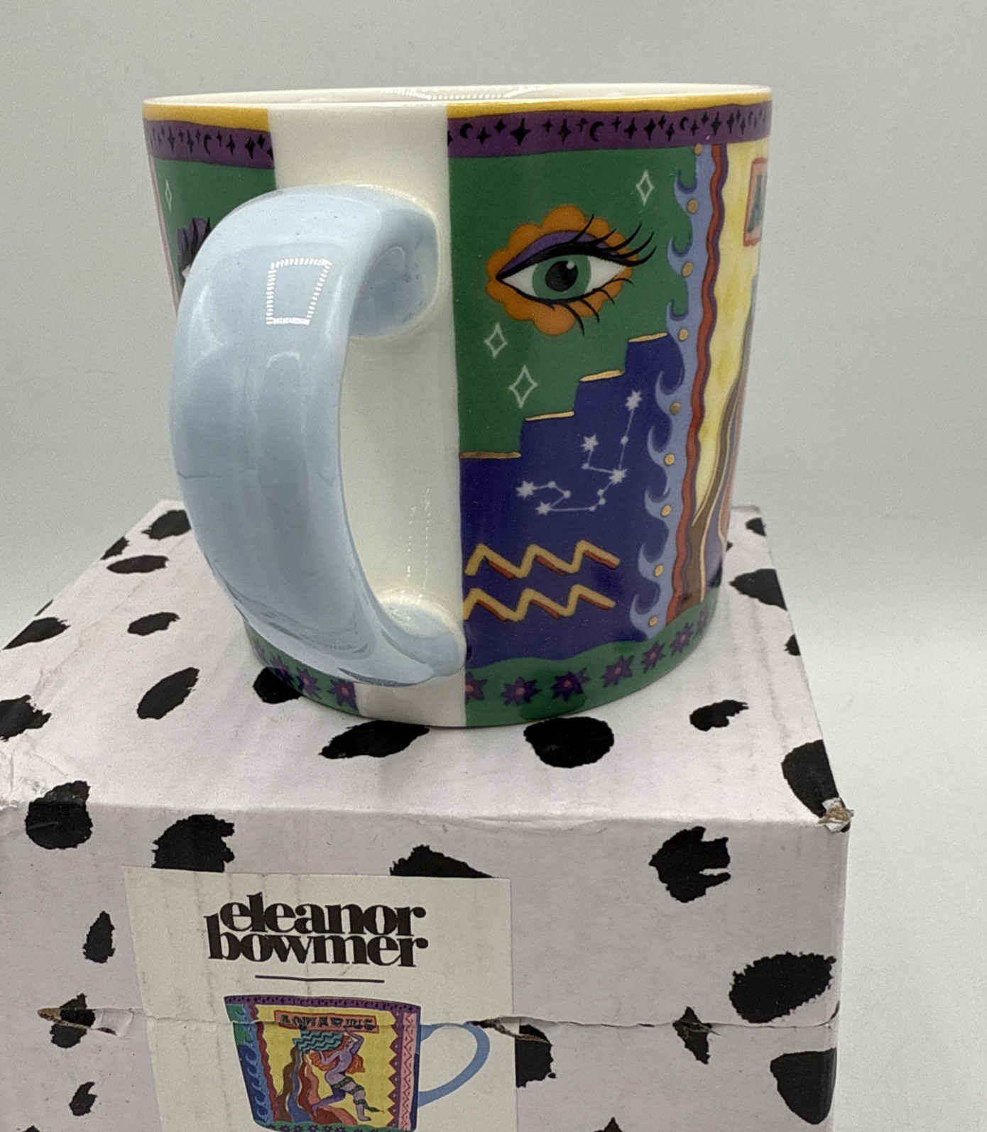 Anthropologie Stoneware Zodiac Mugs Eleanor Bowmer Signs Aquarius Coffee Tea