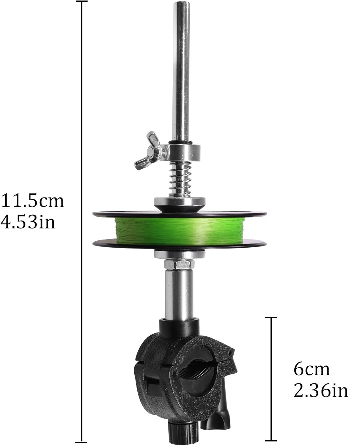 Fishing Line Spooler Fishing Rod Reel Spooling Station System Fishing Pole Clamp