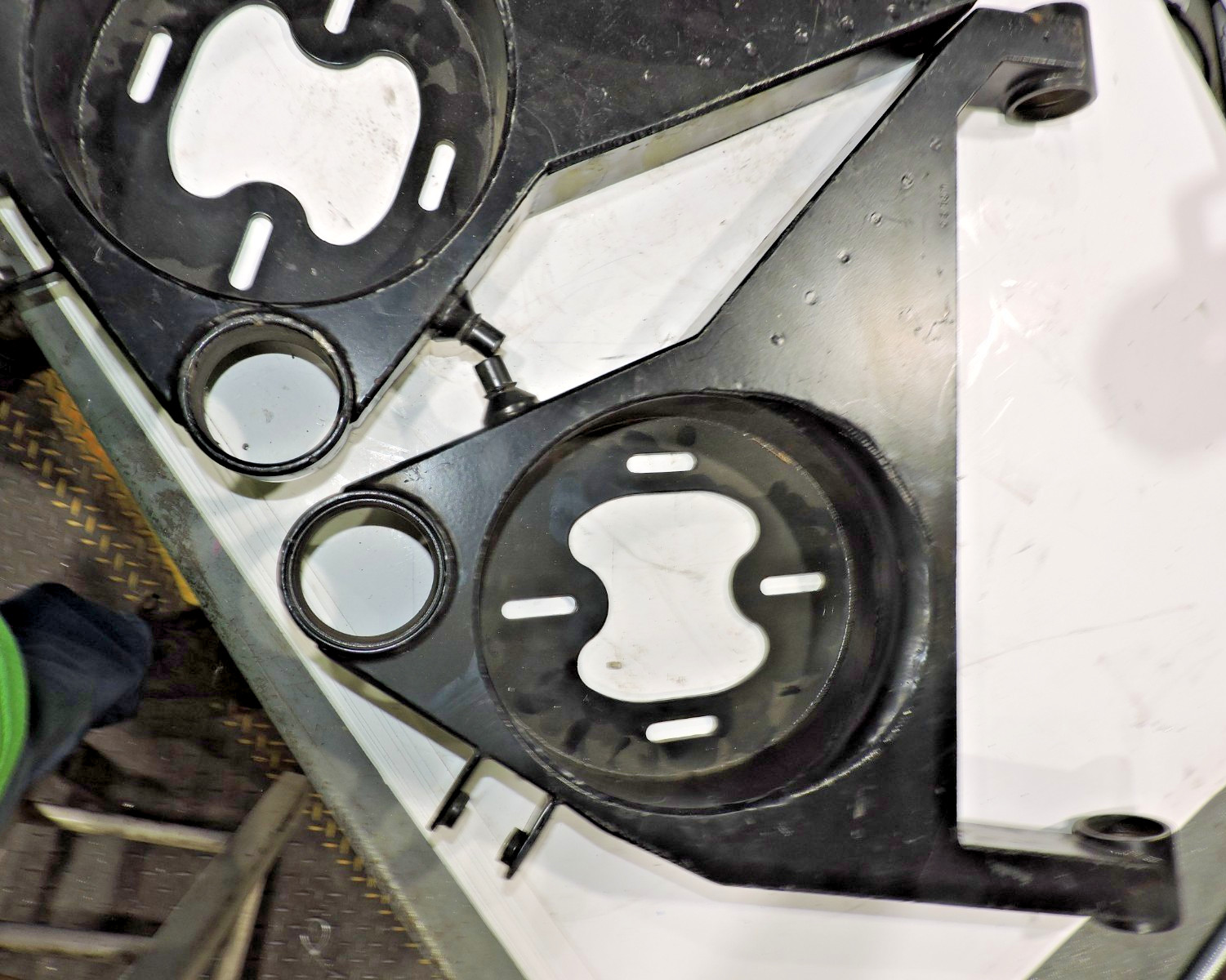 (2) Tig Welded lower control arms adjustable buckets pair NASCAR ARCA