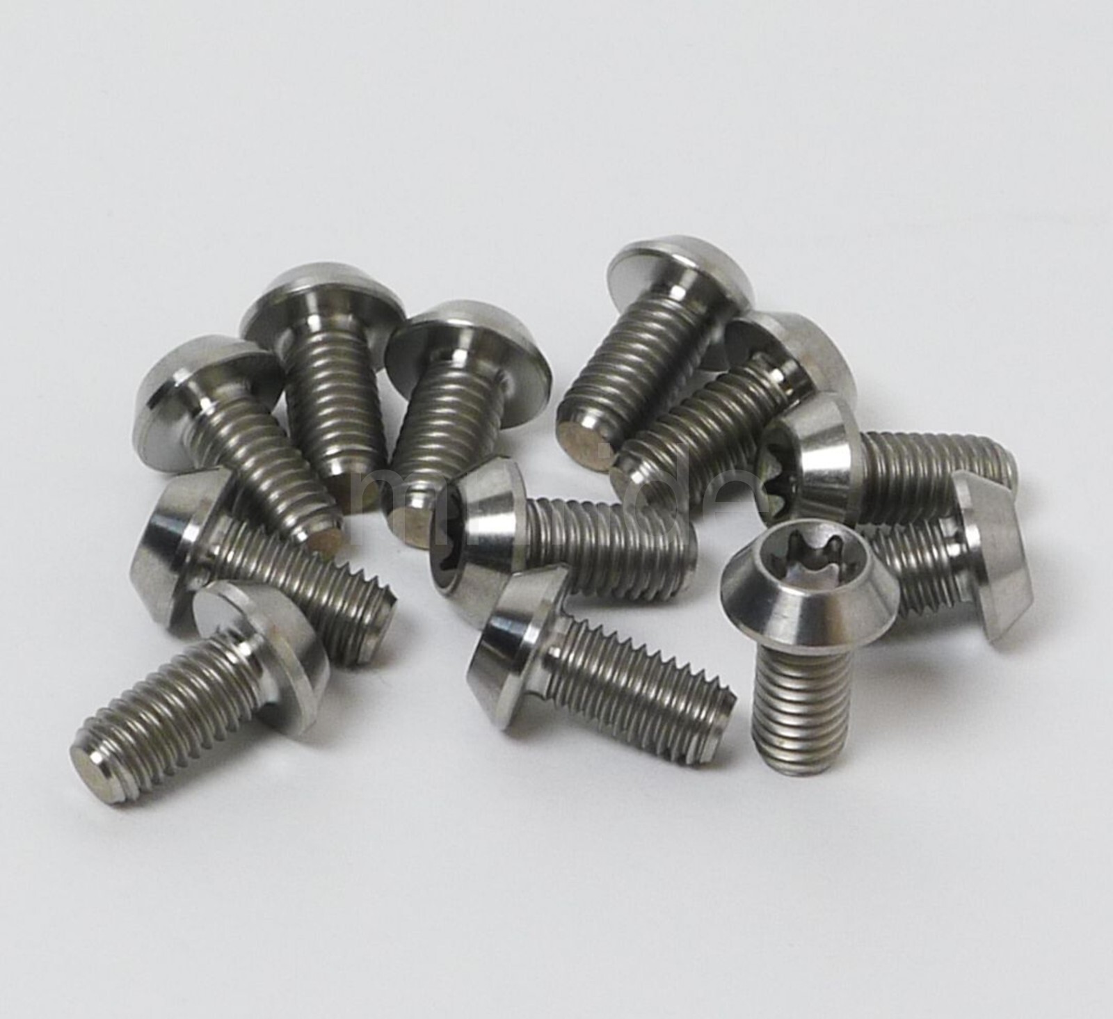12Pcs MIT Titanium Ti T25 Torx M5x10 Rotor Disc Mountain Bike Brakes Bolts Screw