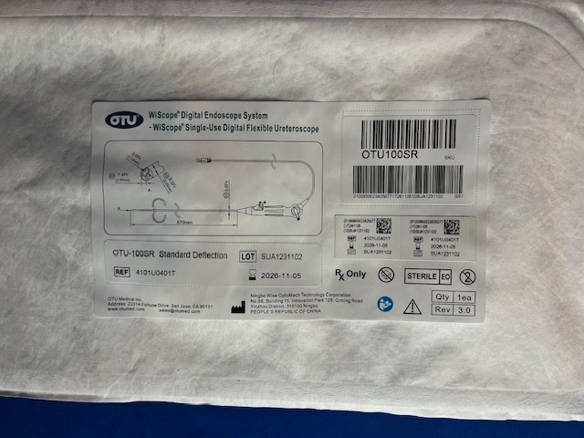OTU Wi Scope single use ureteroscope OTU-100SR 8.6 French standard deflection