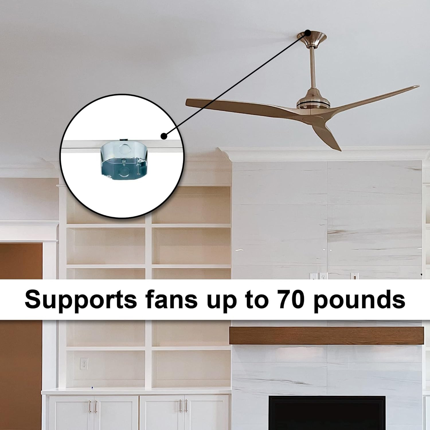 Westinghouse Saf-T-Brace Ceiling Fan Mounting Kit, 3 Teeth, 3 Pack