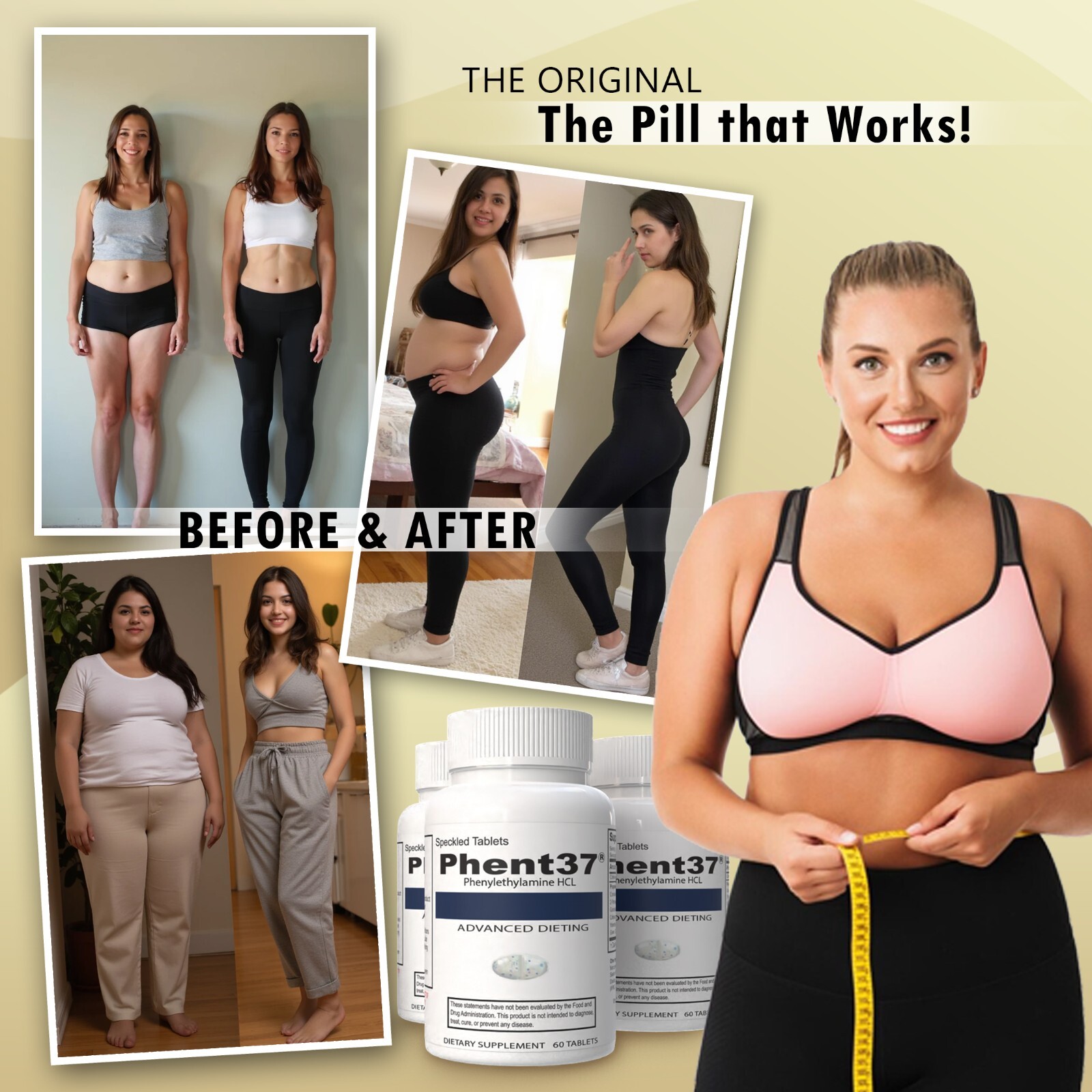 Phent37 - Speckled Tablets Appetite Control, Fat Burner Phenylethylamine Energy