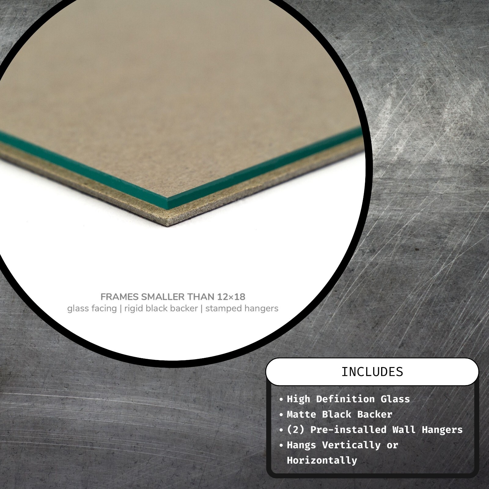 Craig Frames 1" Wide Modern Black Poster Frames, Uncommon Sizes, 18x18 - 25x35