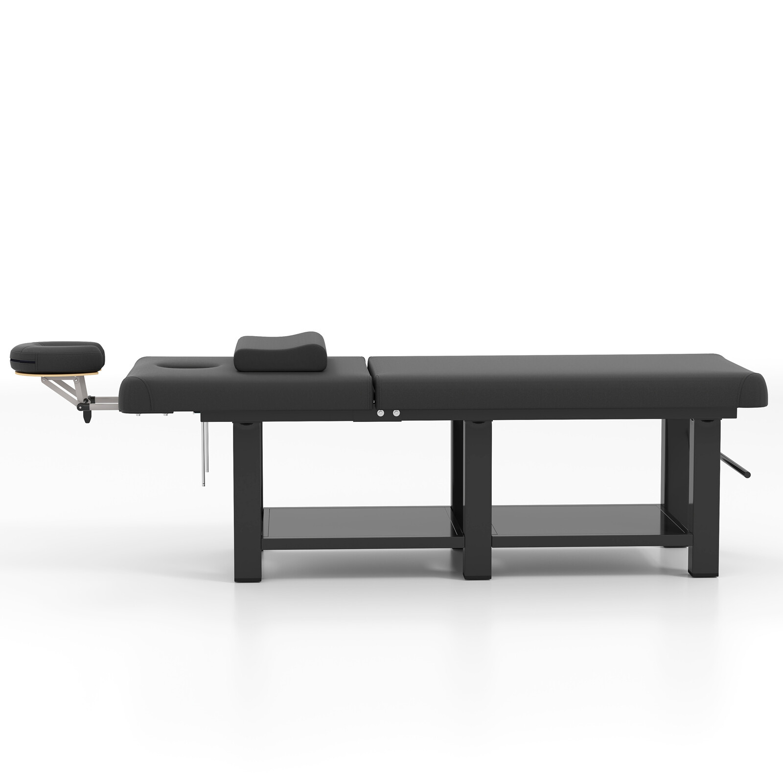 Black HeavyDuty Wide Massage Table Facial Bed Salon Beauty w/Open-Chest,Headrest