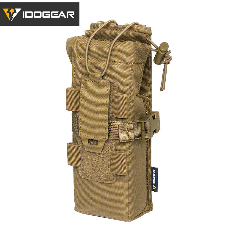 IDOGEAR Tactical Radio Pouch Walkie Talkie Holder PRC148/152 MOLLE MBITR Airsoft