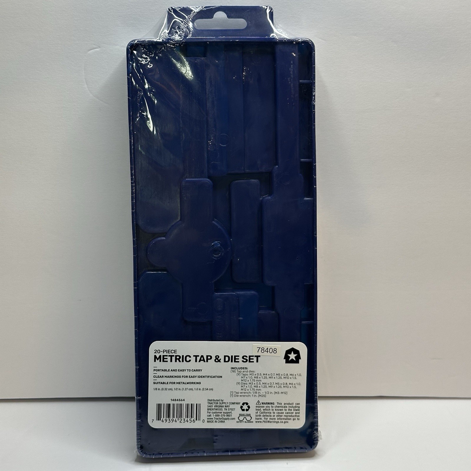 Metric Tap and Die Set 20 Piece M3 M12 Tap Wrench Die Metric Tap and Die Kit