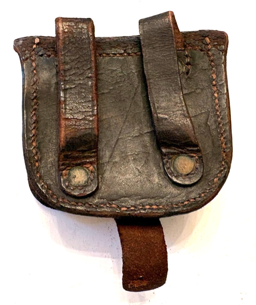 Early War Unmarked Union Cap Box. Good Condition and Very Amusing Initials!