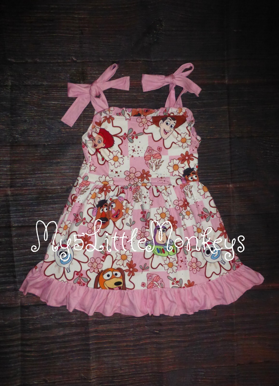 NEW Boutique Toy Story Girls Sleeveless Ruffle Dress