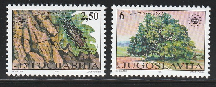 Yugoslavia    1997   Sc # 2379-80   Nature Protection   MNH   OG