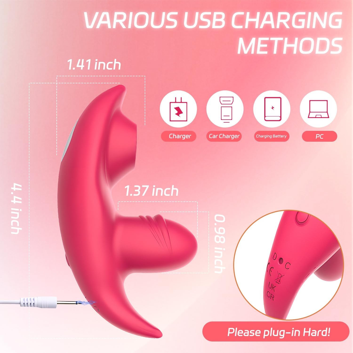 Wearable G-Spot Clit Vibrator Dildo Double Massager Clit Sex Toys for Women