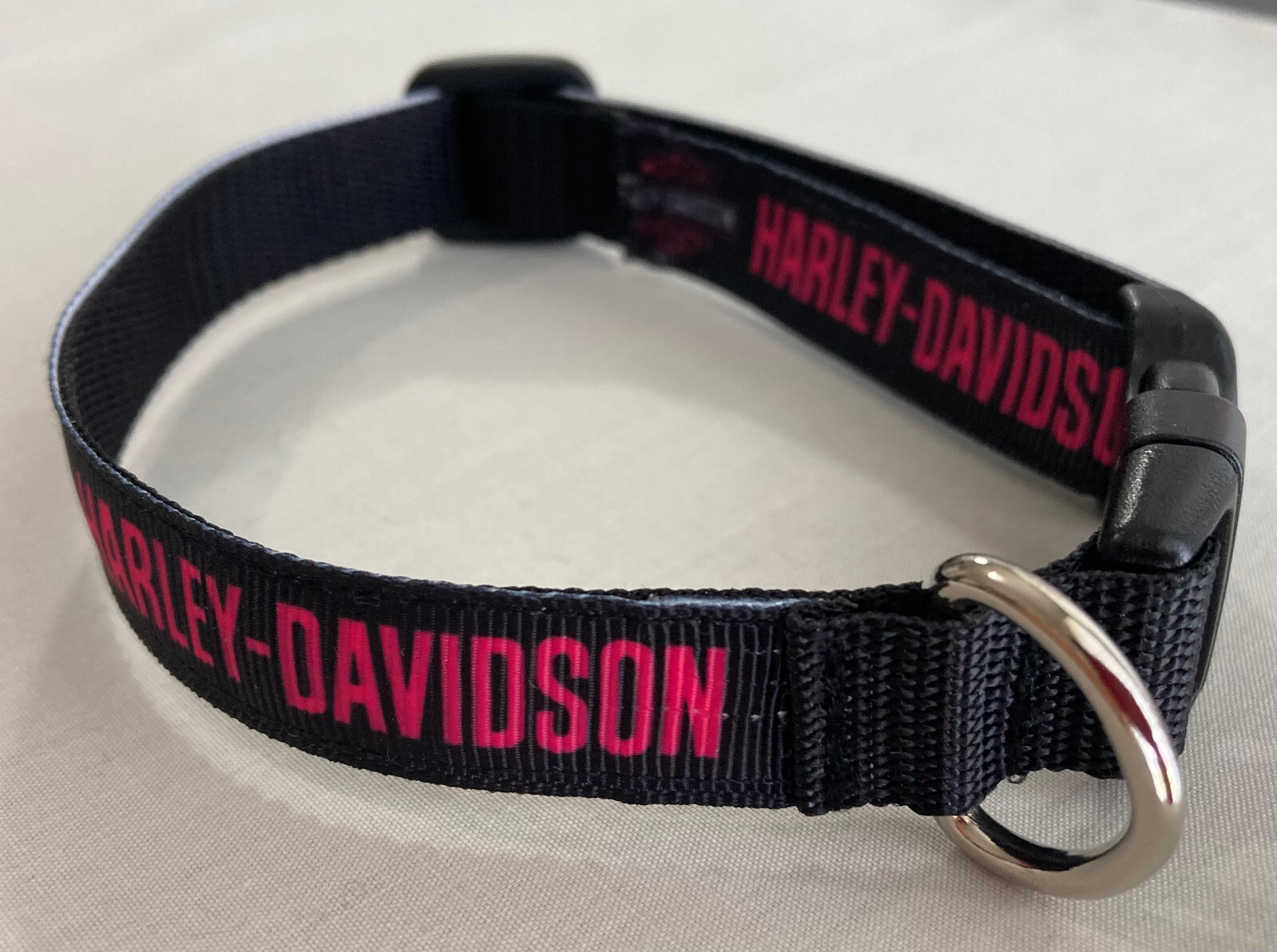 5/8 inch Wide Harley Cat Collar 2 Sizes on Nylon Webbing