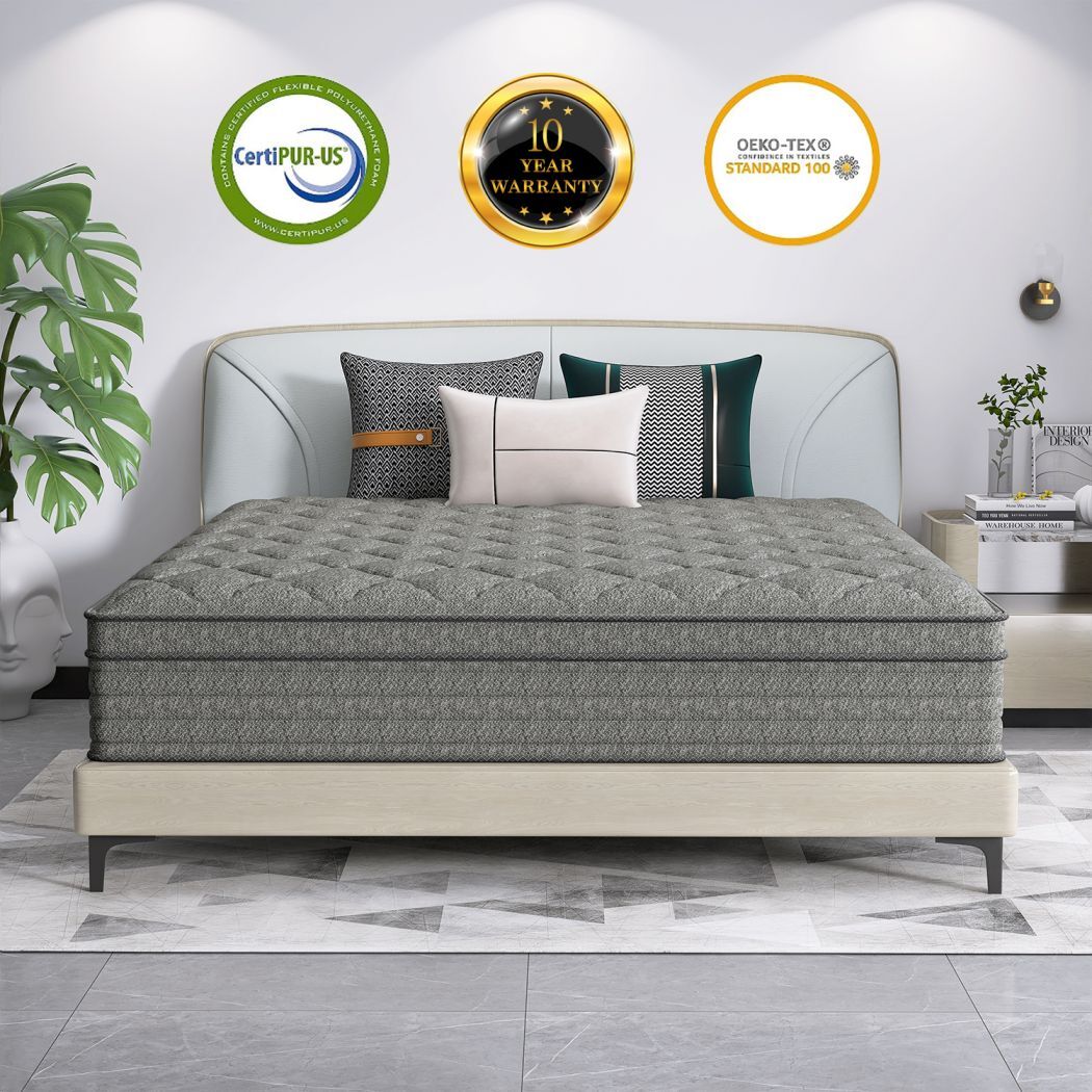 12/14 Inch Memory Foam Mattress Hybrid Spring Twin Full Queen King Bed In A Box
