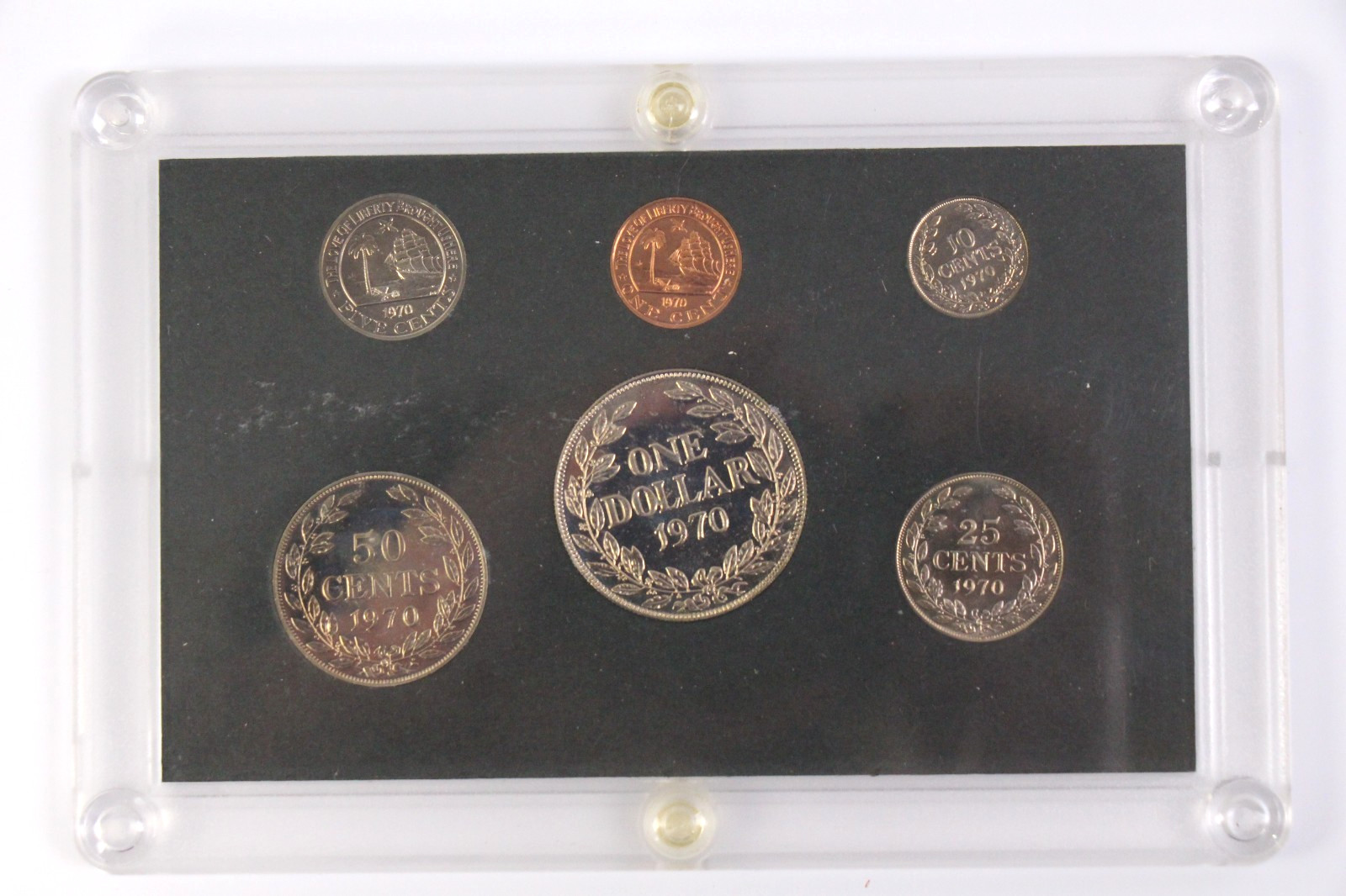 1970 Republic of Liberia 6-Coin Proof Set