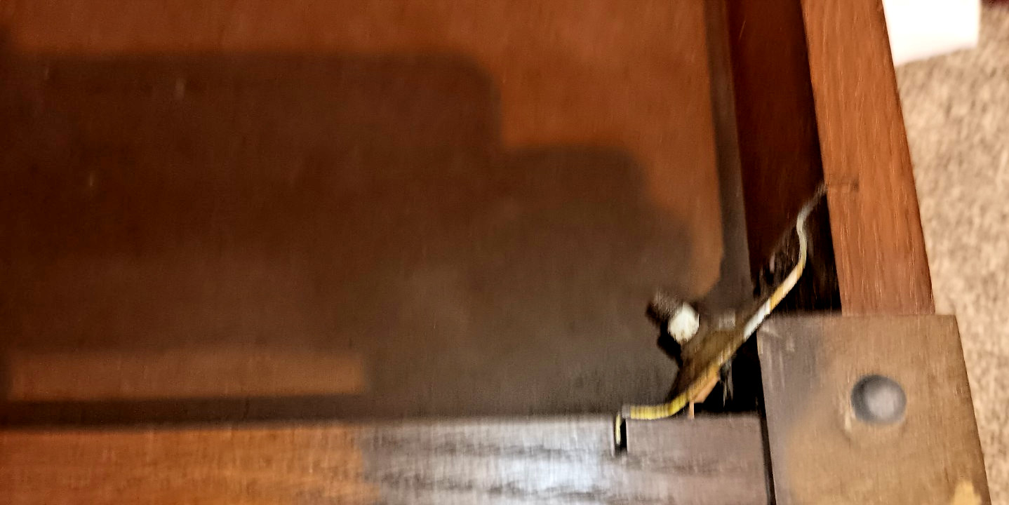 Vintage 1960s Mid Century Modern Piano Organ Bench with Padded flip top Storage