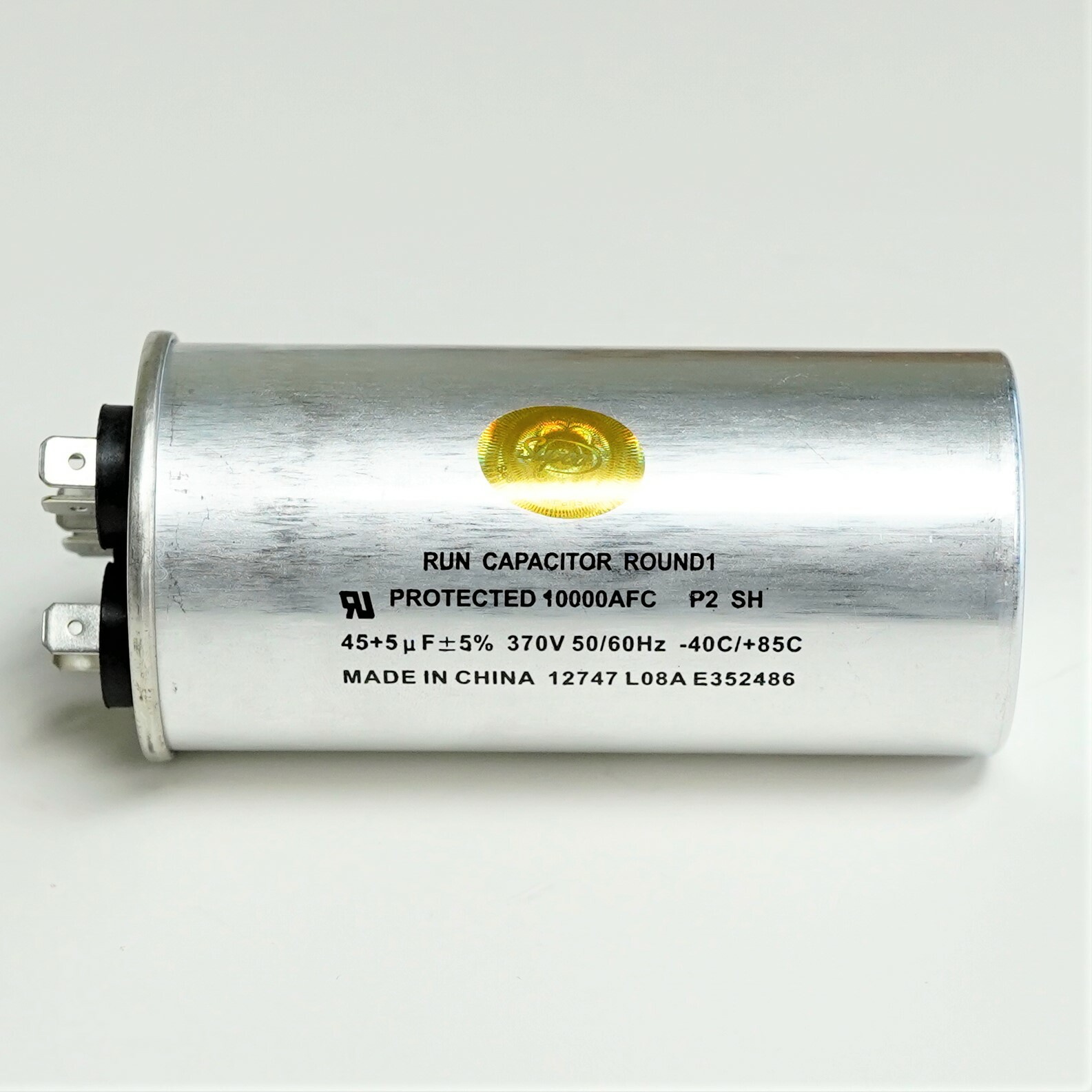Air Conditioning HVAC Round Dual Motor Run Capacitor 45 + 5 MFD 370 Volt