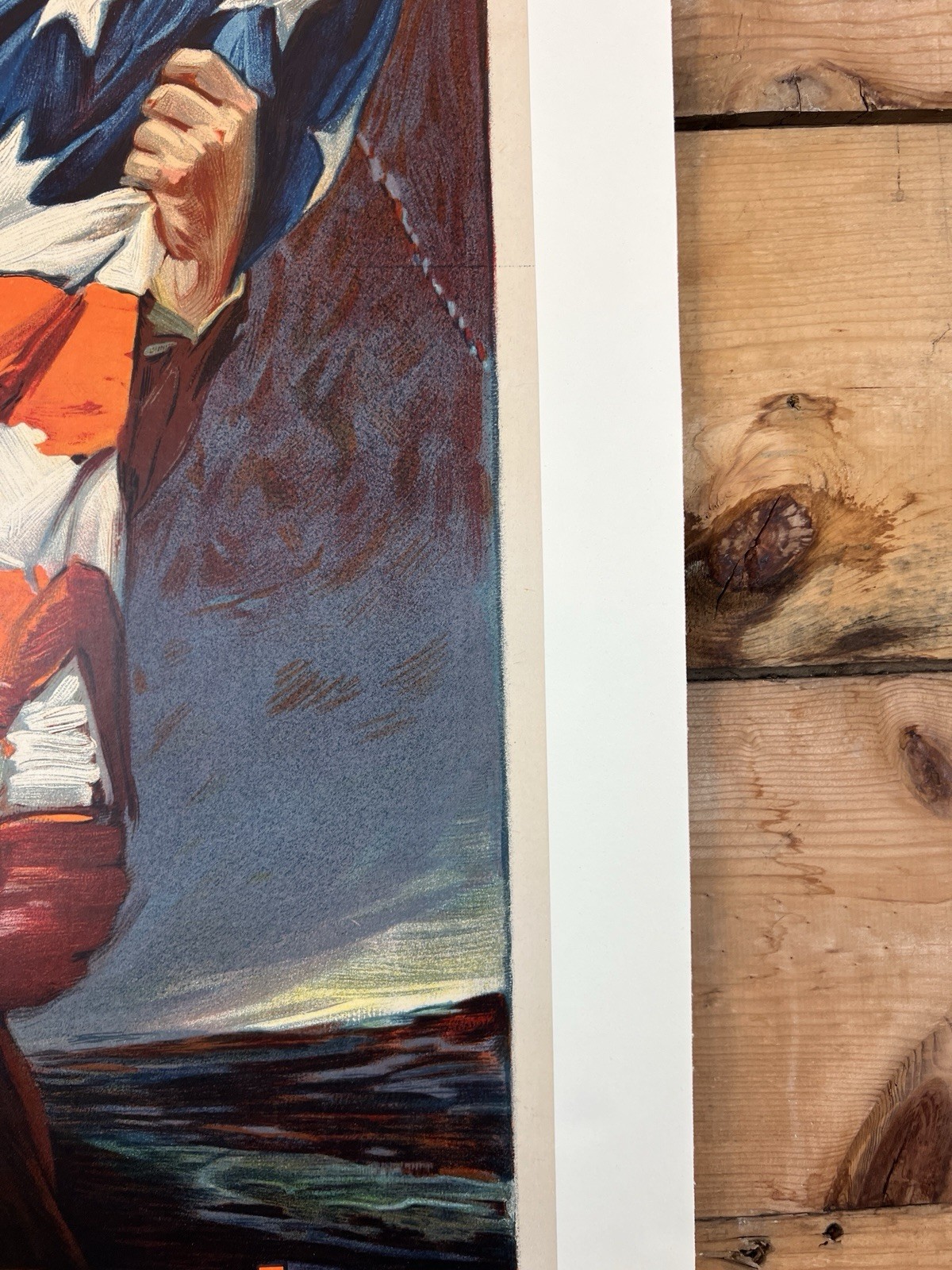 WW1 War Bond Poster Third Liberty Loan Sidney H. Riesenberg LINEN BACKED