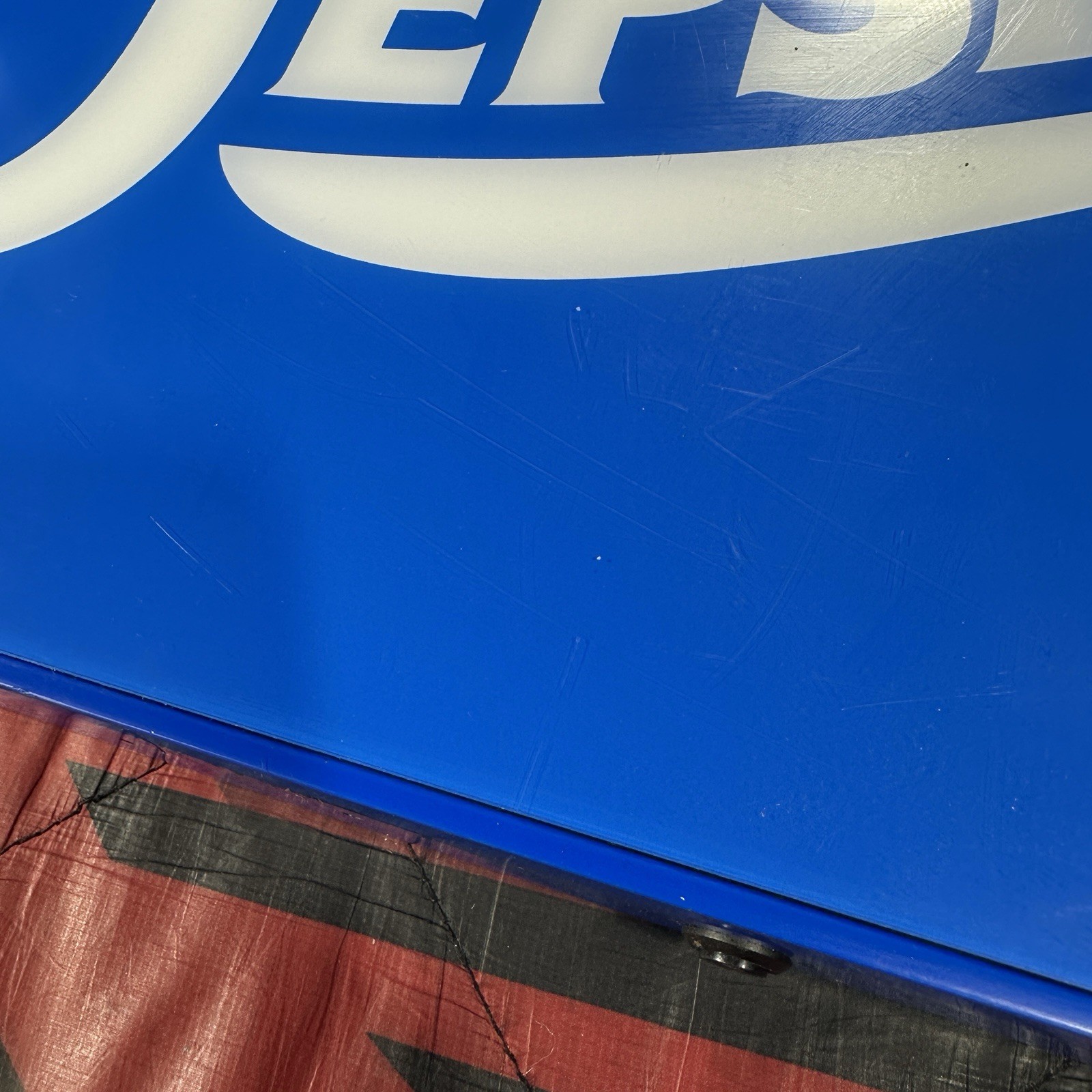 Blue Pepsi Cola Open Light Up Sign 20”x 16.5” (Power Cord Not Included) TESTED!