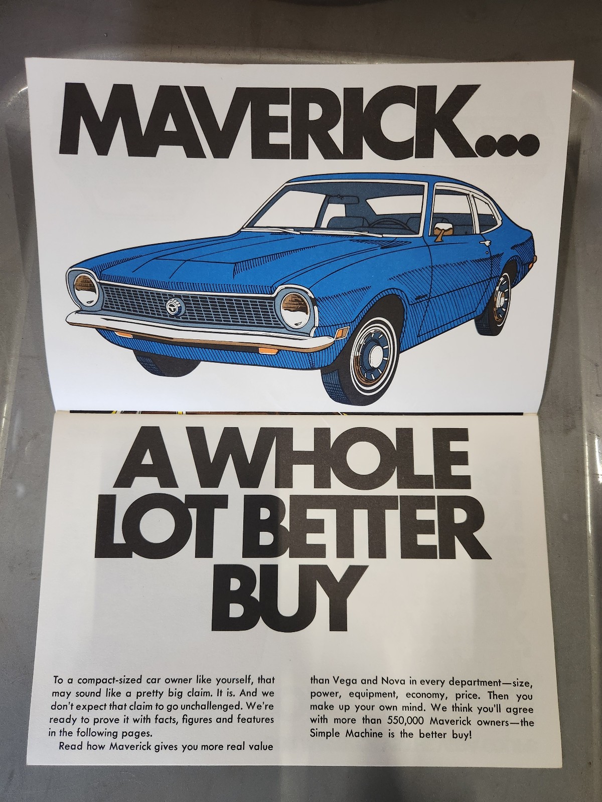 Ford Maverick Advertisement Brochure