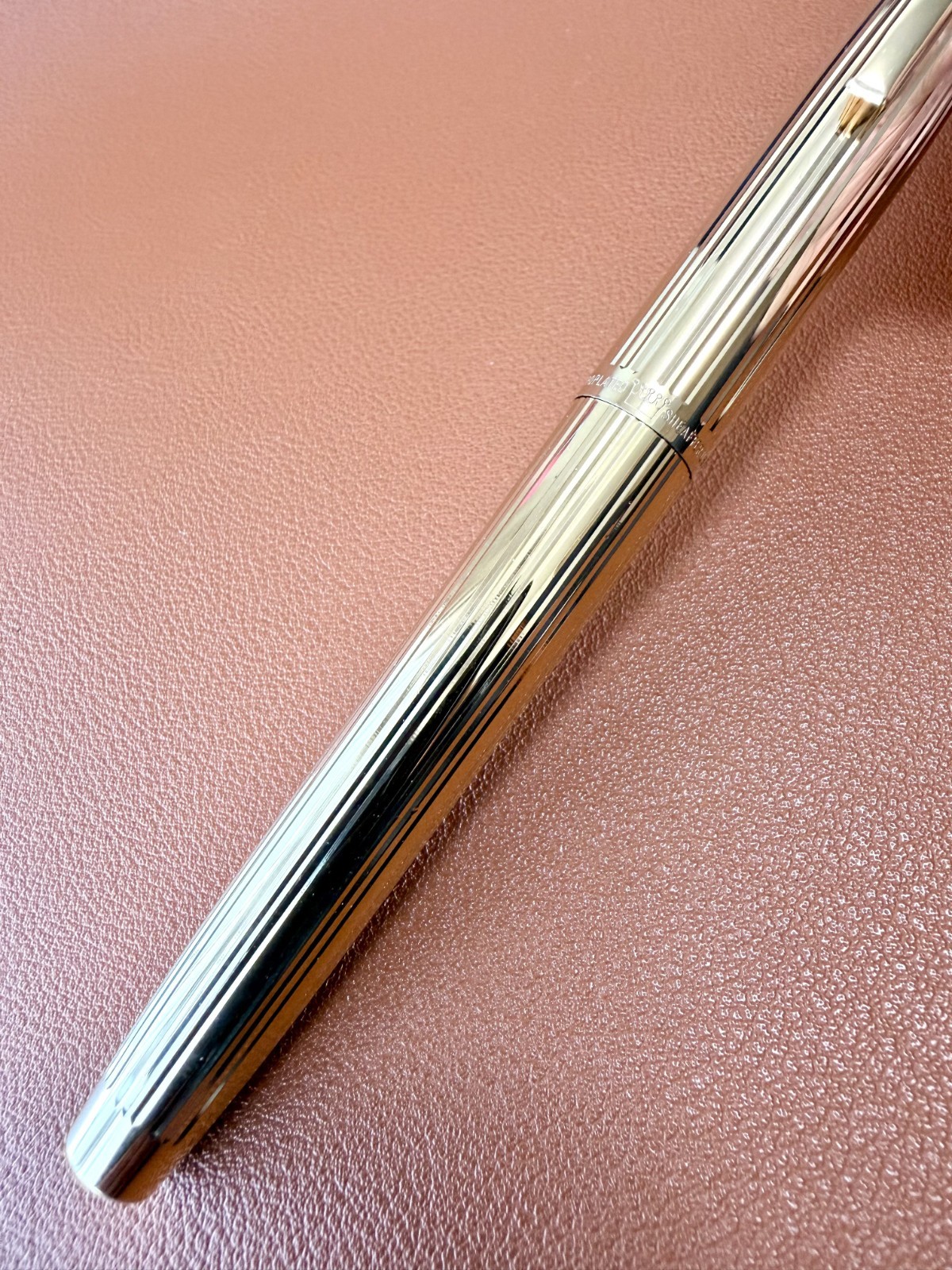 Sheaffer Imperial 440 Gold Electroplated Fountain Pen 14K Inlaid Nib Vintage