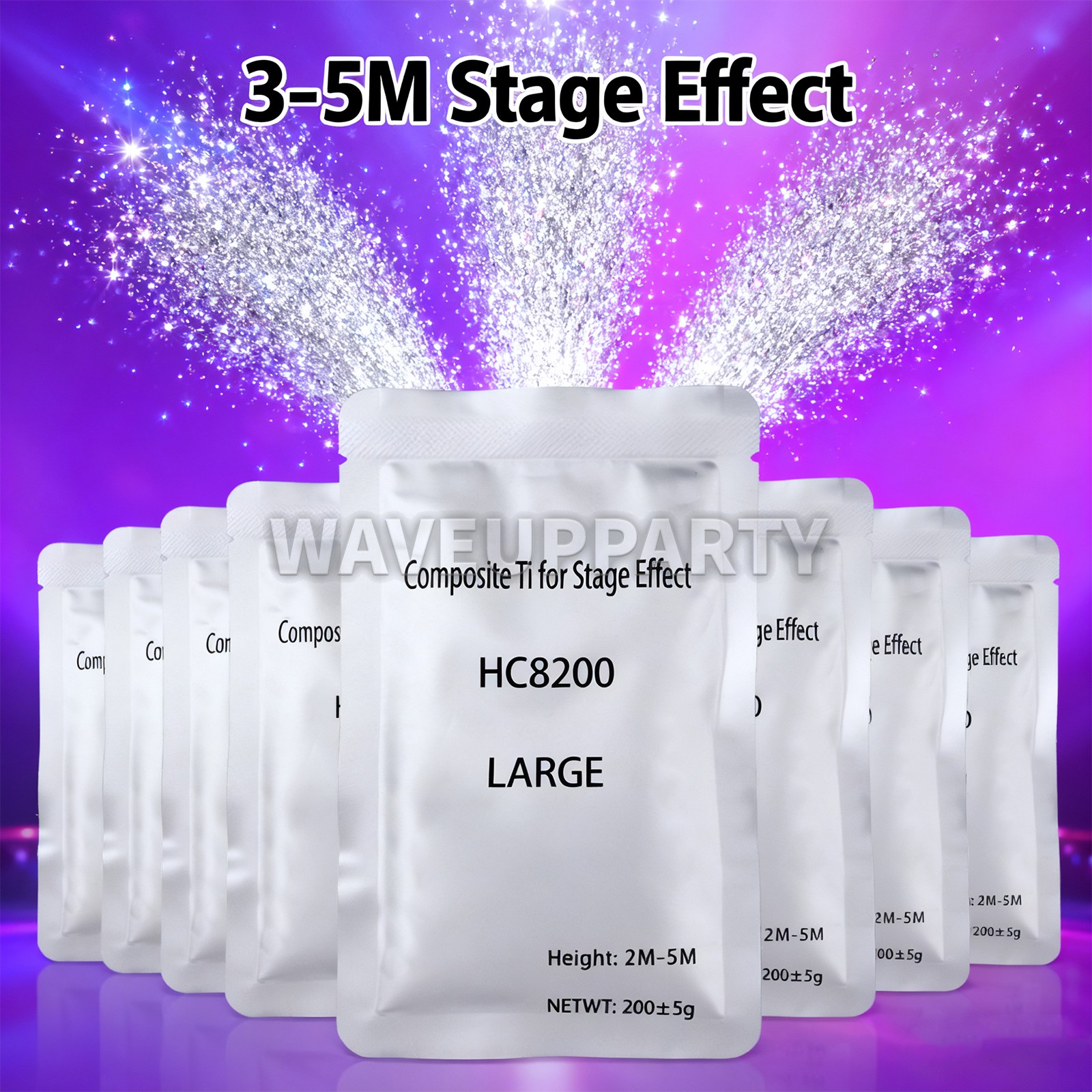 PAIDUN 10/20PCS Cold Spark Machine Powder 200g Bag Sparkler Effect Wedding Event