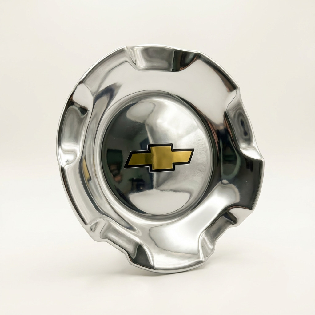 4pc Polished Chevy Wheel Center Caps for Silverado Tahoe Suburban Avalanche 2007