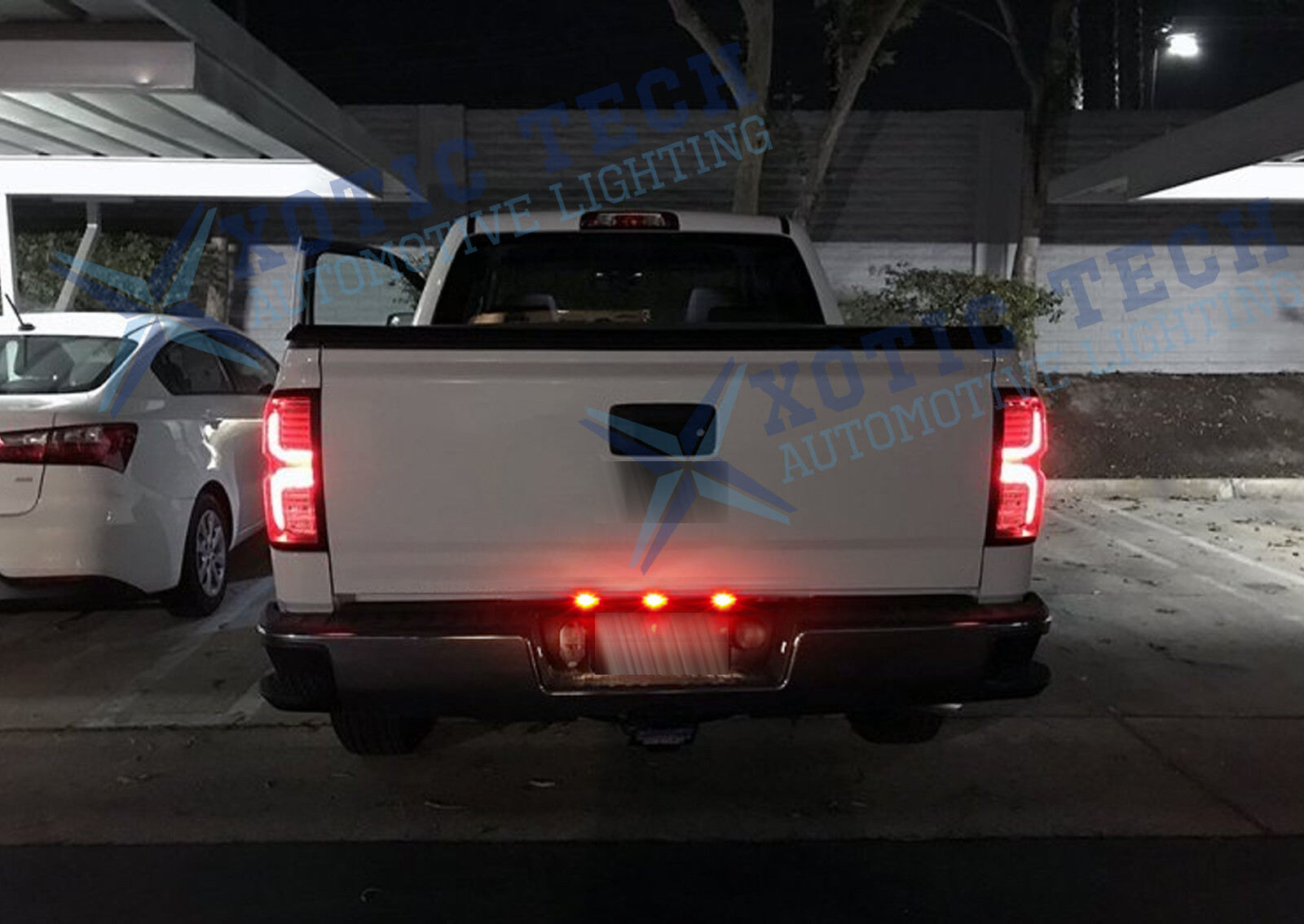 For Dodge Ram 1500 2500 3500 Red Smoked LED Rear Tailgate Trunk Tail Light Bar