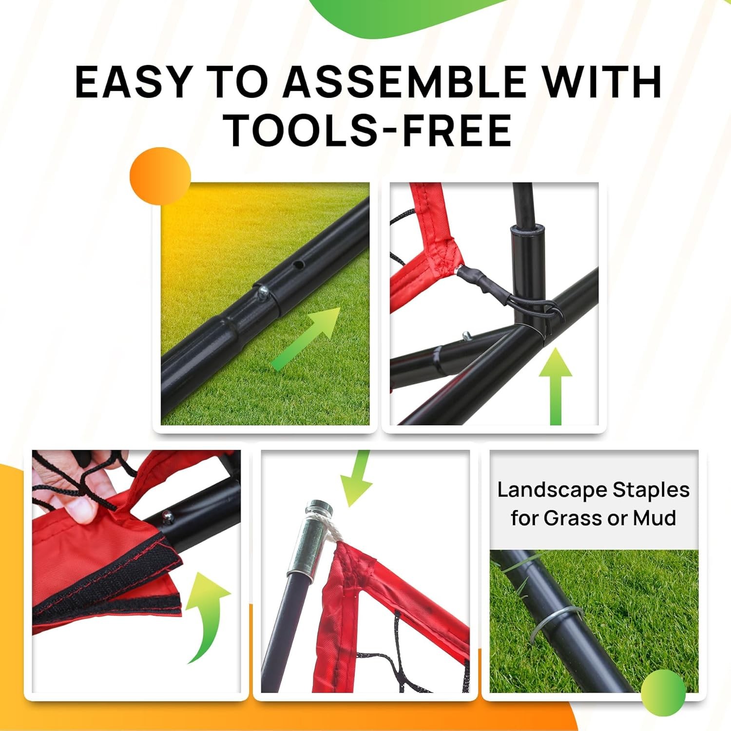 16x10 ft Barricade Backstop Net Sports Barrier Baseball Softball Soccer #R024