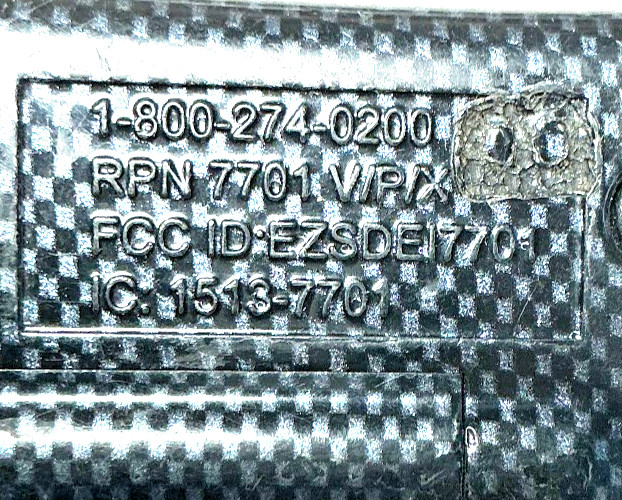 Original Clifford EZSDEI7701, 7701 V/P/X Key fob Keyless Entry Remote