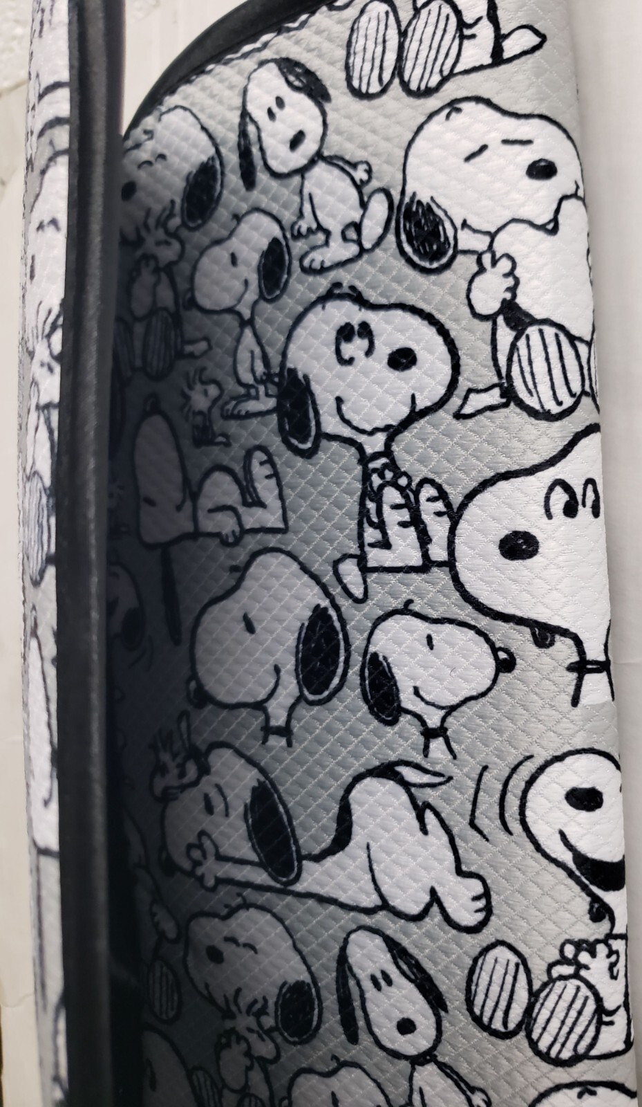 Microfiber Dish Drying Mat(16"x18") PEANUTS BLACK & WHITE SNOOPY DOGS ON GREY,BB