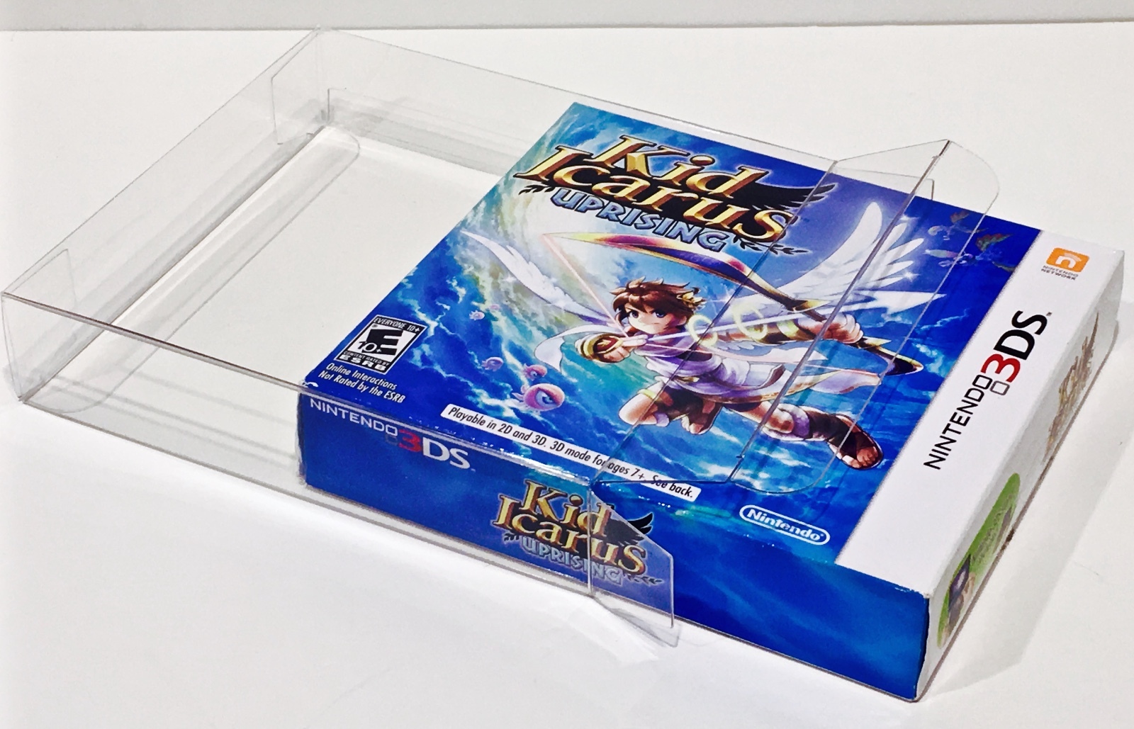1 Box Protector for KID ICARUS UPRISING Nintendo 3DS NTSC Clear Plastic Case
