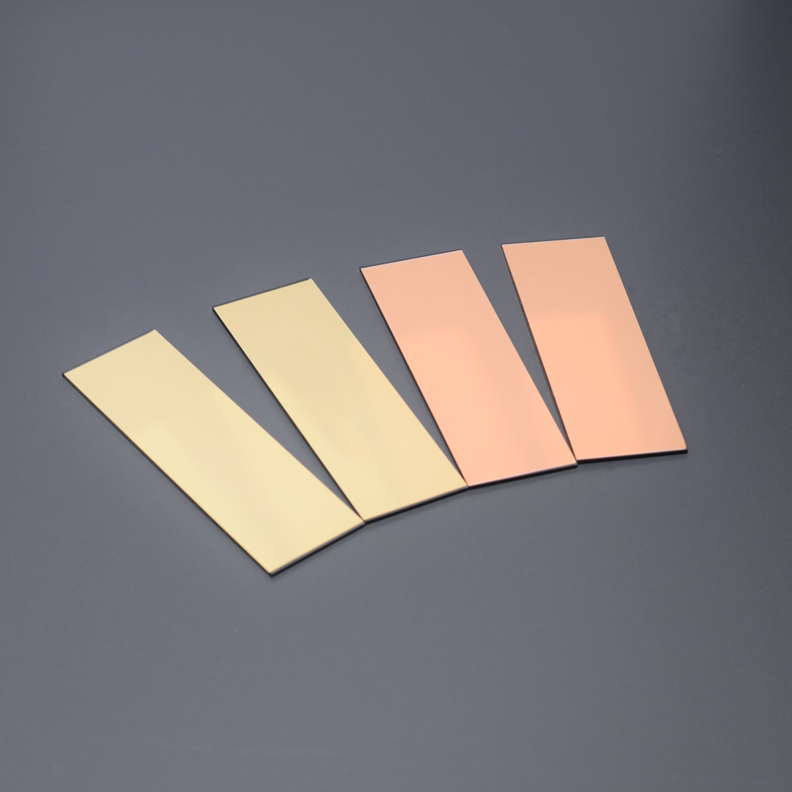 1pc 75x25x1mm Copper Coated Microscope Slides Gold Au-coated Glass Test Slides
