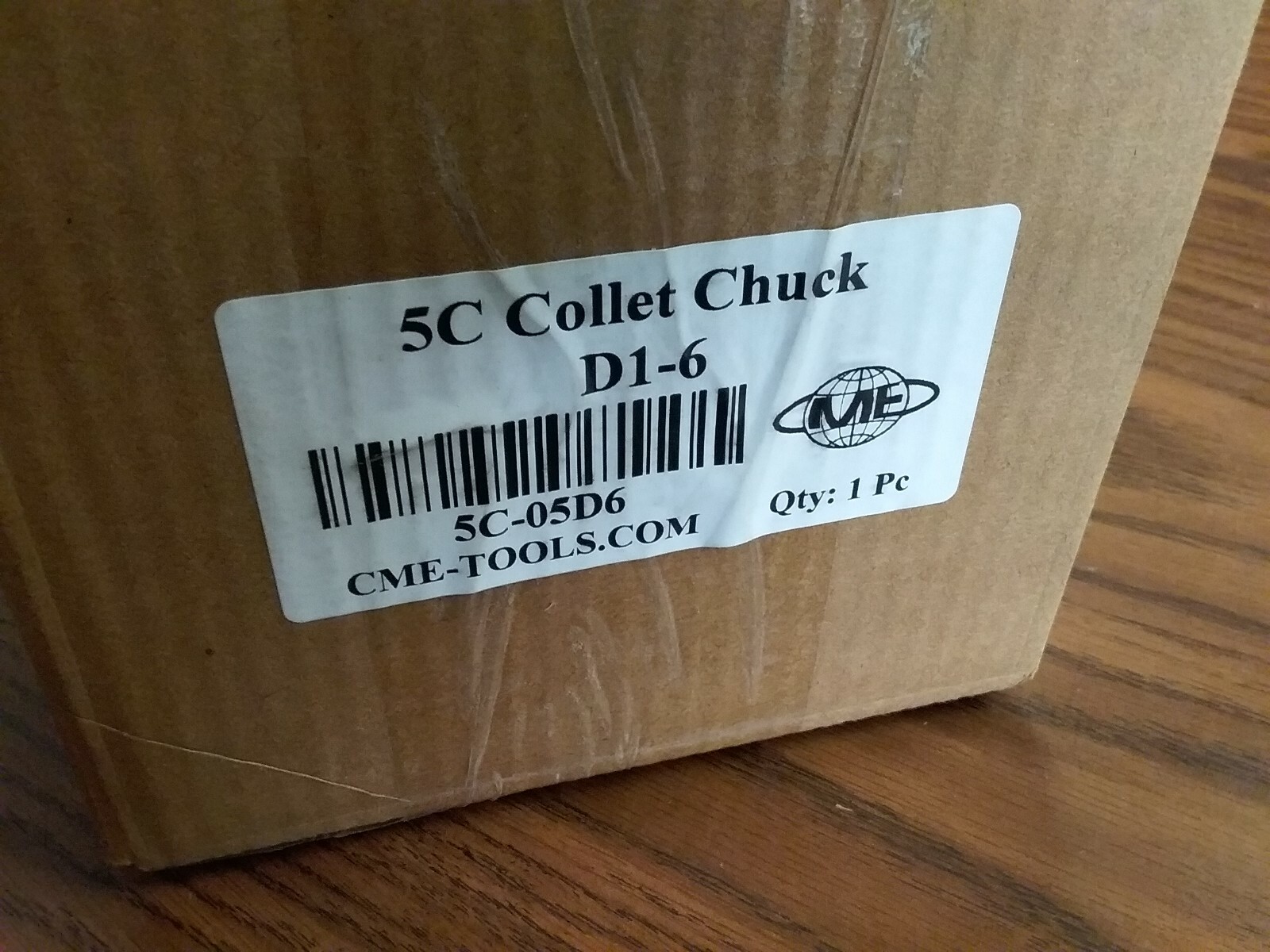 5C Collet Chuck with Integral D1-6, D6 Cam Lock Mount 5" Diameter Chuck #5C-05D6