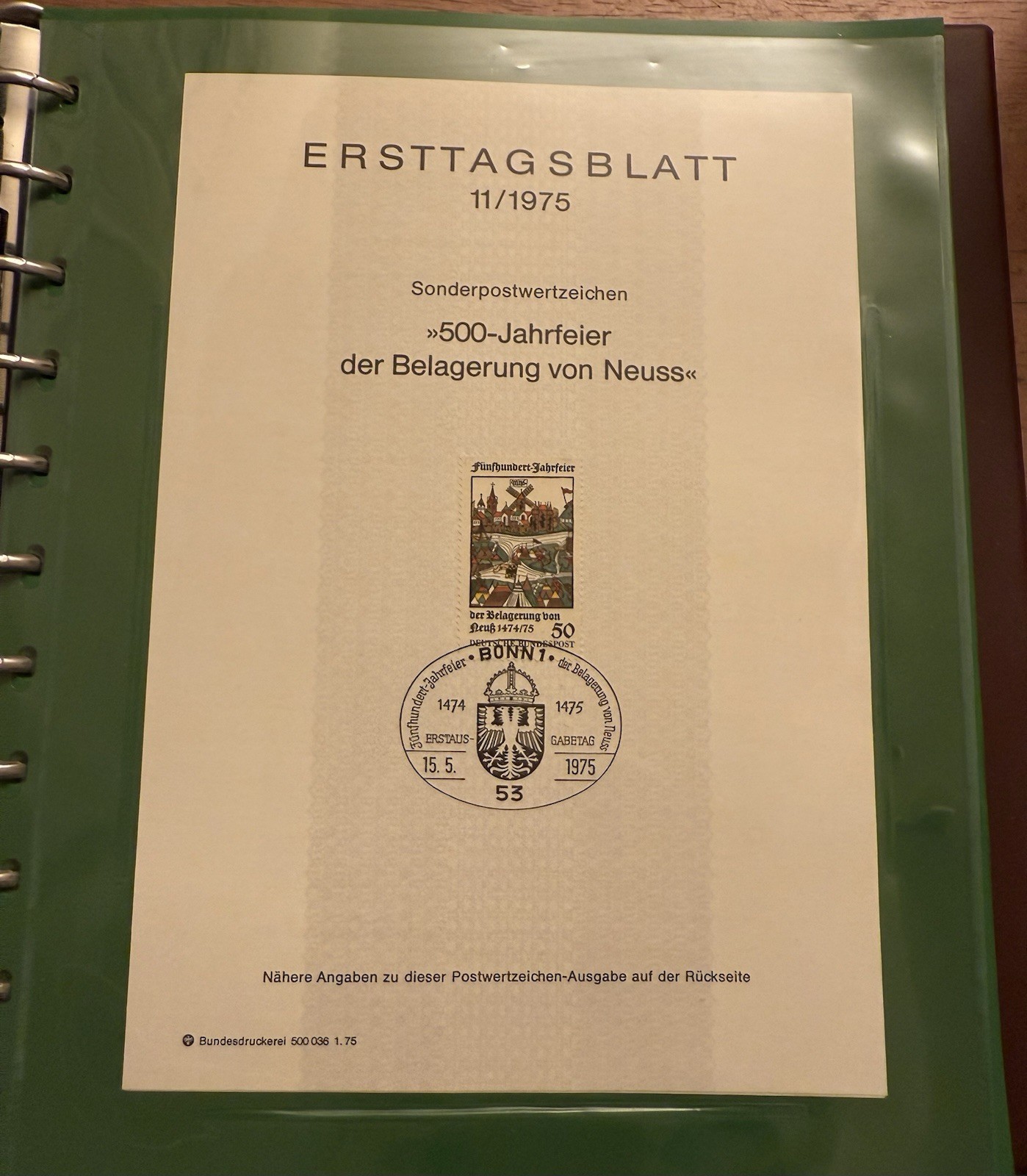 Lot Of 76 German ERSTTAGSBLATT Sonderpostwertzeichen Stamp Sheets 1974-1977 RARE