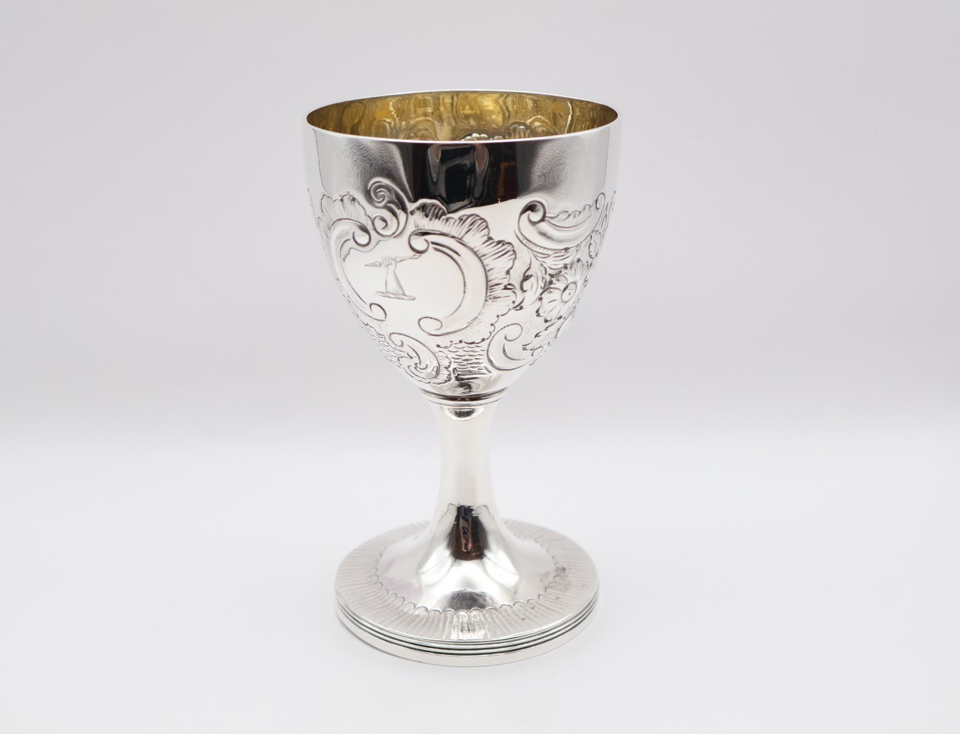 Fabulous Antique Georgian Solid Silver Goblet Hallmarked London 1796