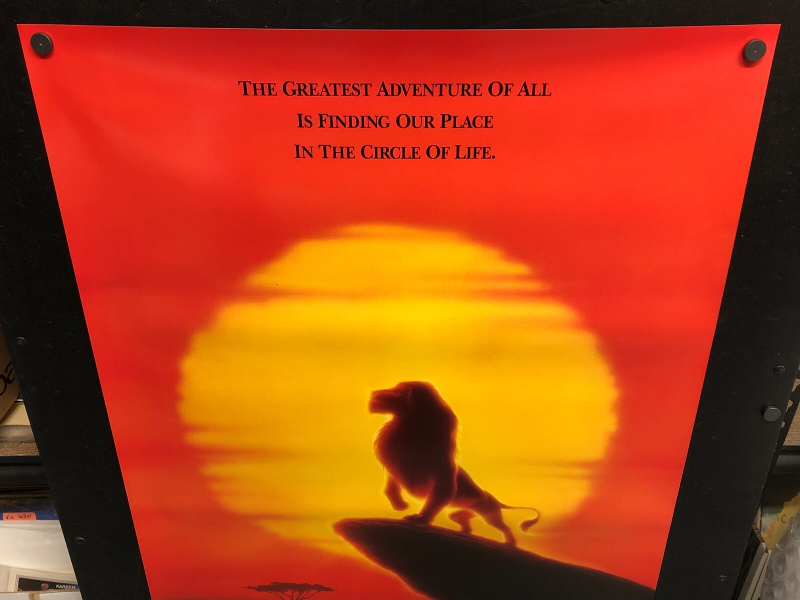 The Lion King Movie Poster 27x40 Style B One Sheet **Rare International Version