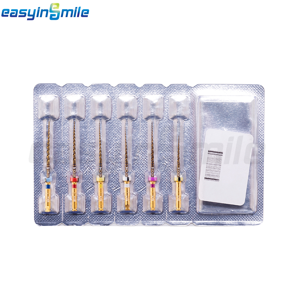 6pcs Endodontic Dental Endo Files Rotary NITI Files X-Pro Gold Taper 21/25/31MM