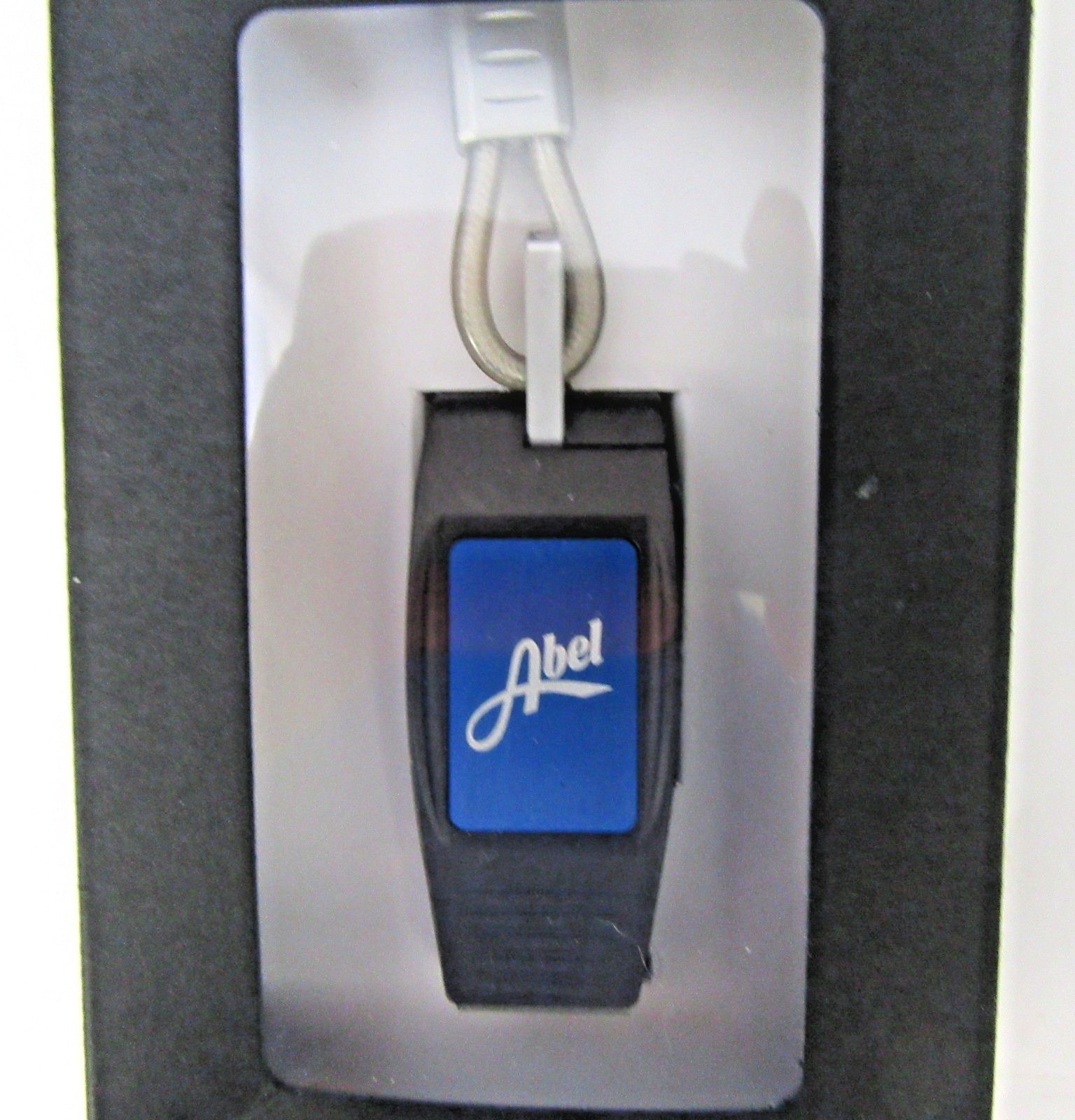 NEW Abel Reels Nippers Gray - Blue Insert w/ Lanyard in Box B3