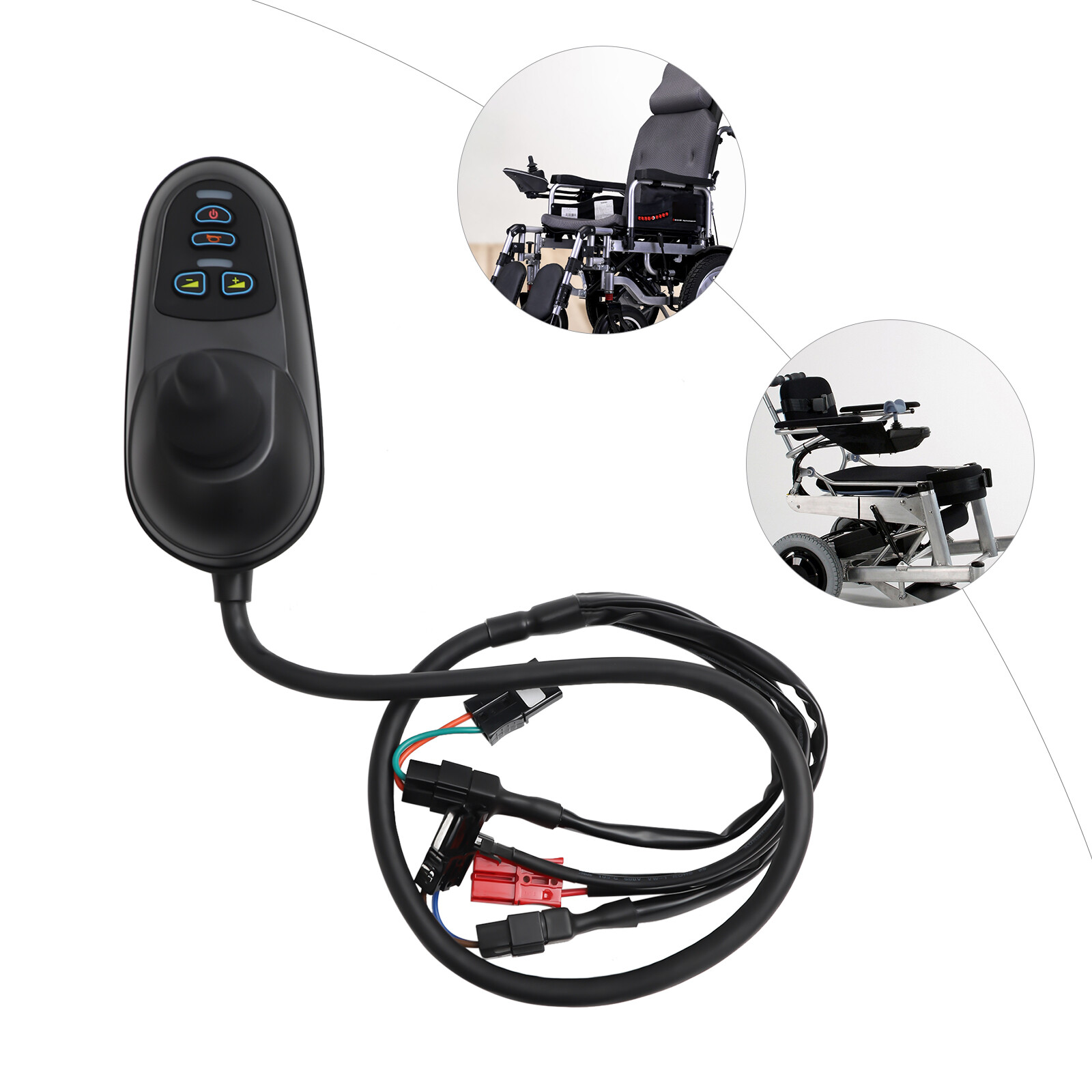 DC 24V Universal Electric Wheelchair Joystick Controller 4 Key 5 Gears IPX3