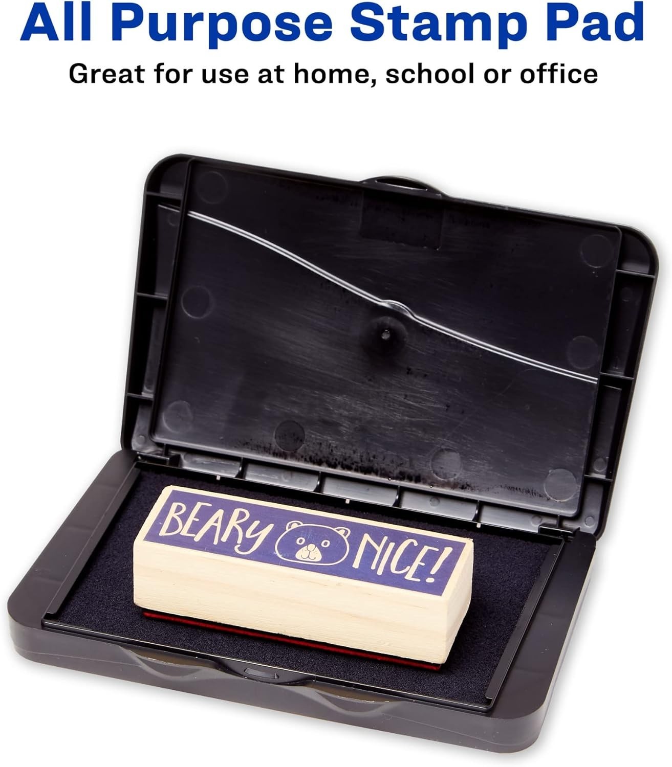 Carter's Stamp Pad Black Ink (21381) 166850 Black Ink Pad Rubber Stamp Foam Eco