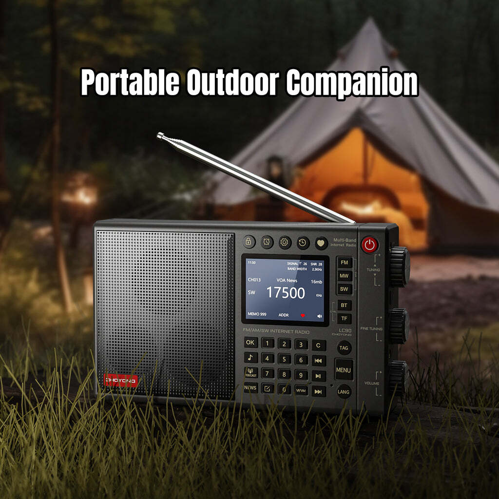 Choyong LC90 Internet Radio | Wi-Fi/4G/E-SIM | FM/LW/MW/SW/SSB | Bluetooth 5.2