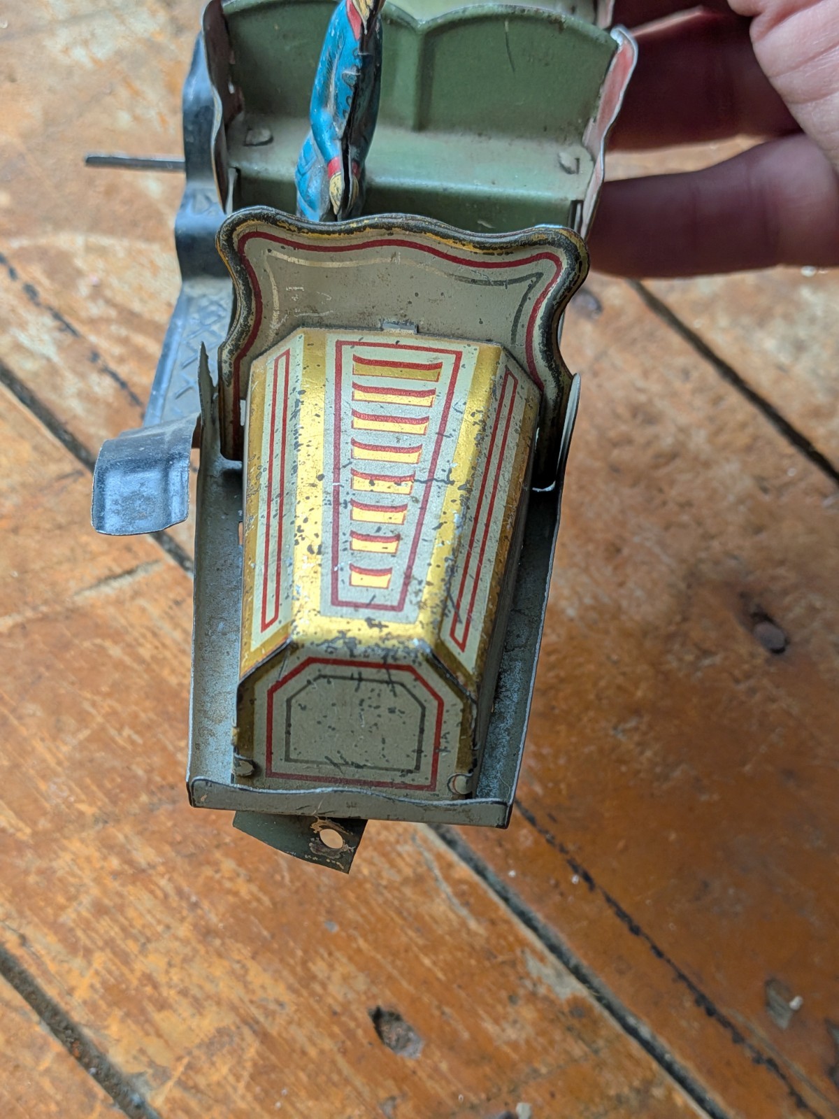 Parts Gunthermann Lehmann German Tin Touring Limousine Wind Up Toy Car Driver