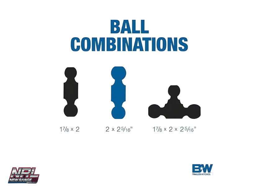 B&W TS20040B Tow & Stow Dual-Ball Hitch 7″ Drop / 7½″ Rise