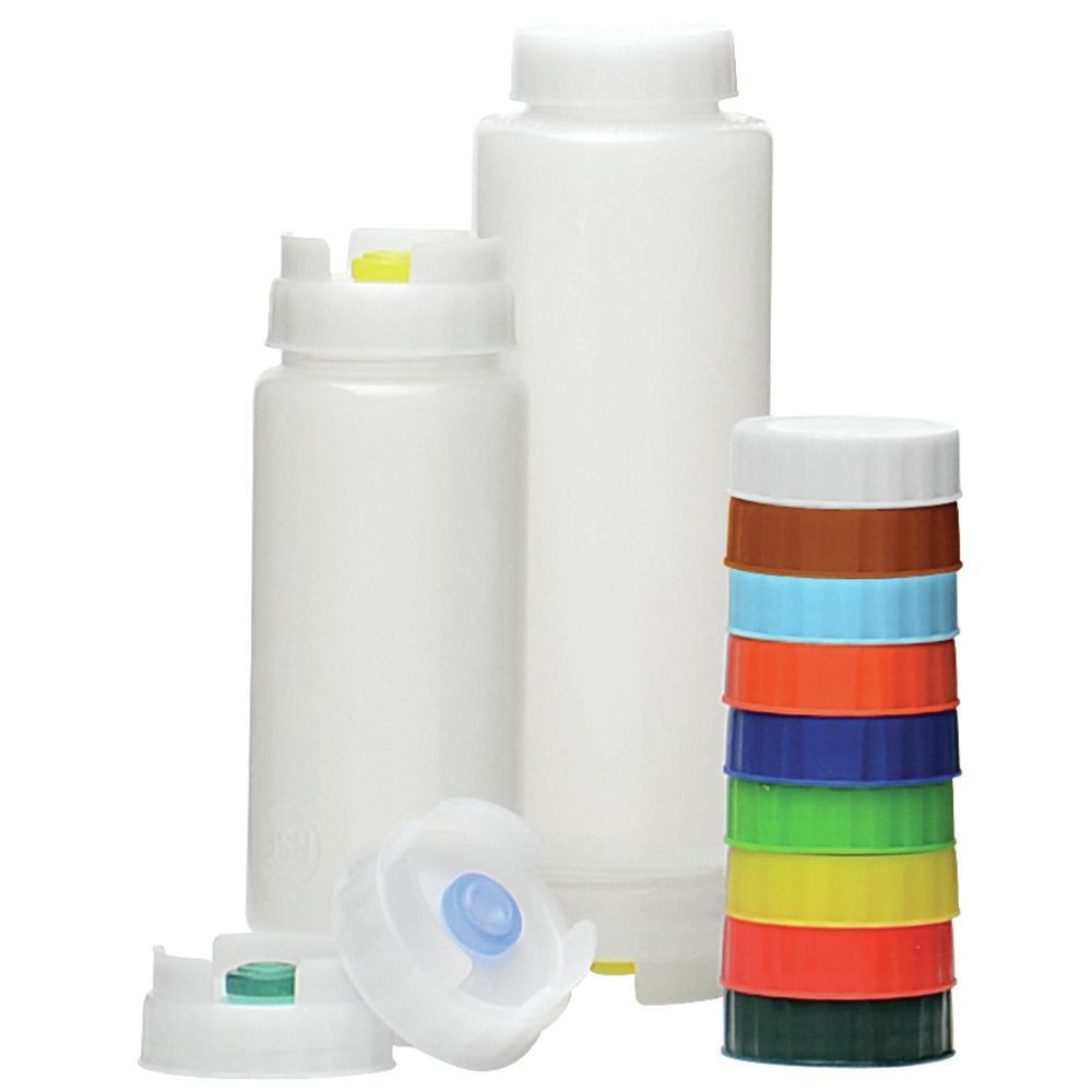 12 oz White Plastic FIFO Bottle