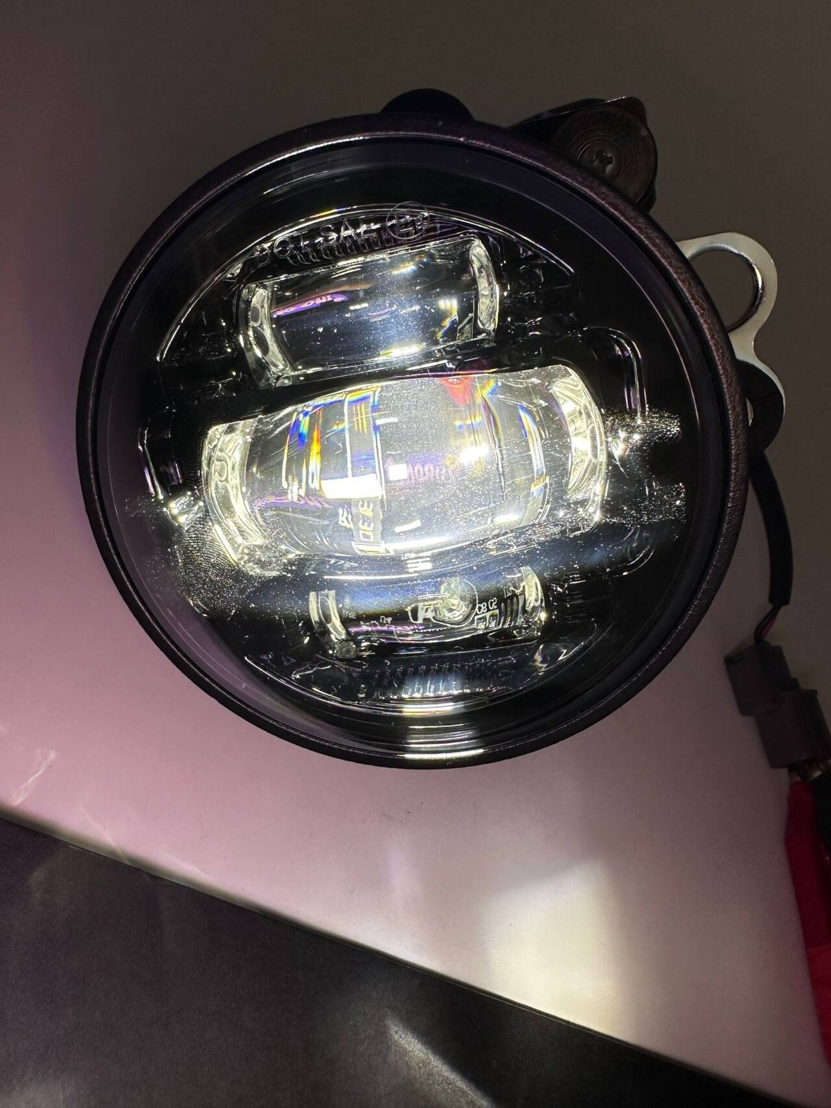 Black LED Driving Fog Lights For Honda Goldwing GL1800 2001-2010 Fog Lamps 2PCS