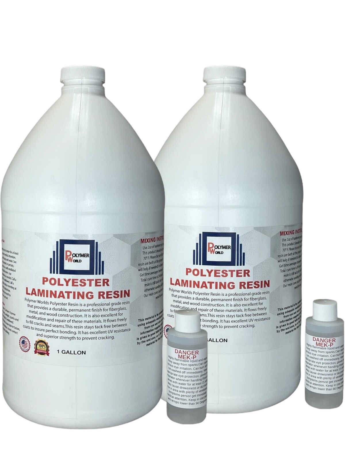 Polyester Resin 2 Gallons For Boats RV's Canoes Fiberglass Autos Surboards