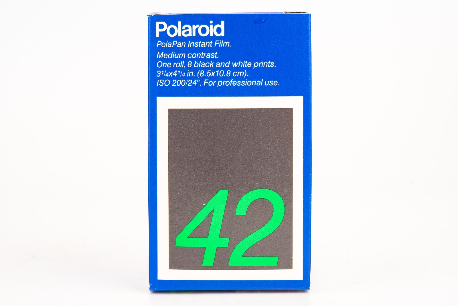 Polaroid INSTANT Roll Film Type 42 B&W 3 1/4 x 4 1/4'' SEALED WORKS Expired 1988