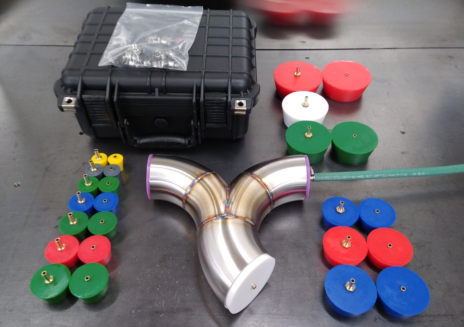 Silicone Purge Plug Kit with Case 1 to 4 inch for Tig Welding Sanitary Stainless