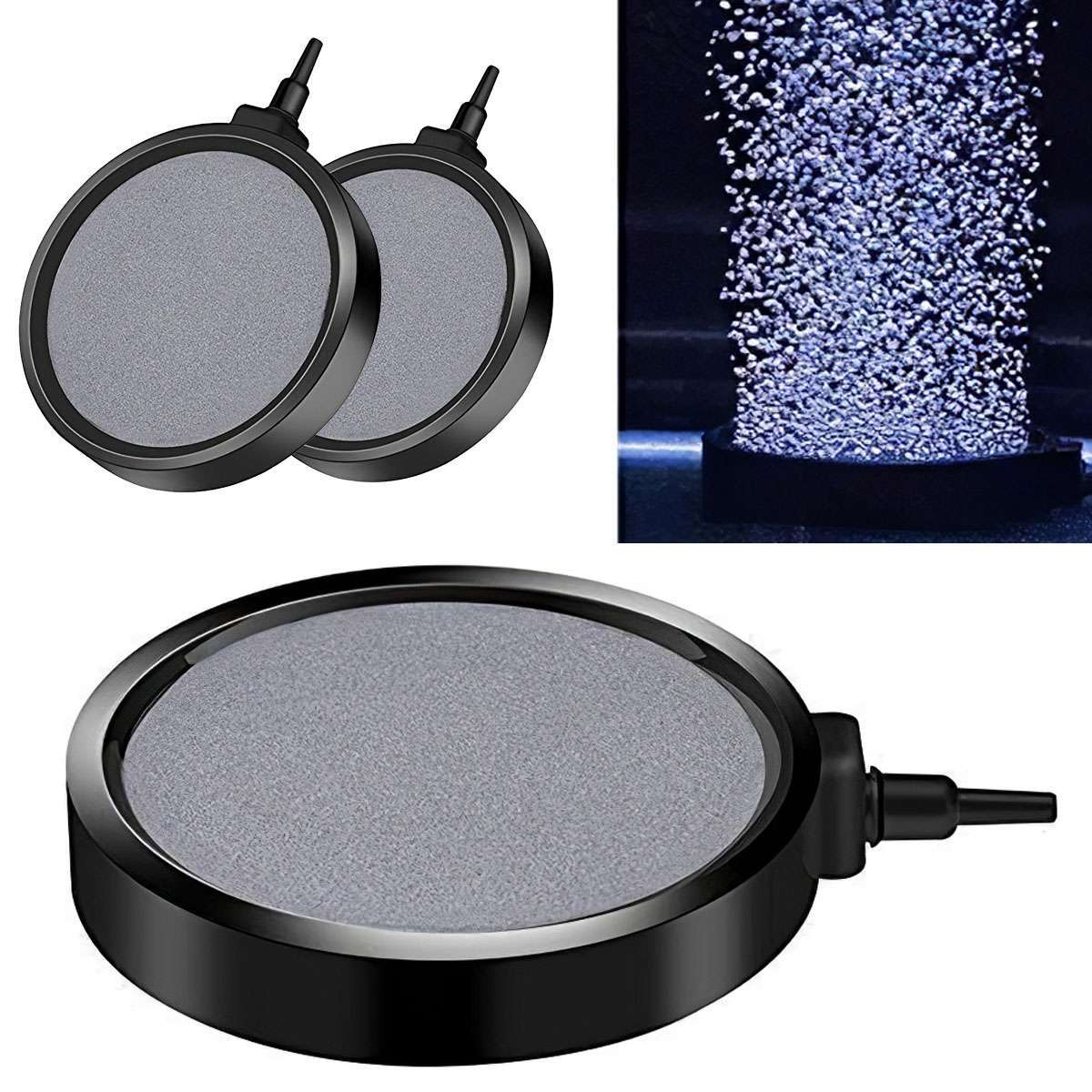 Air Bubble Stone Aerator Aquarium Fish Tank Pump Hydroponic Oxygen Plate Filter