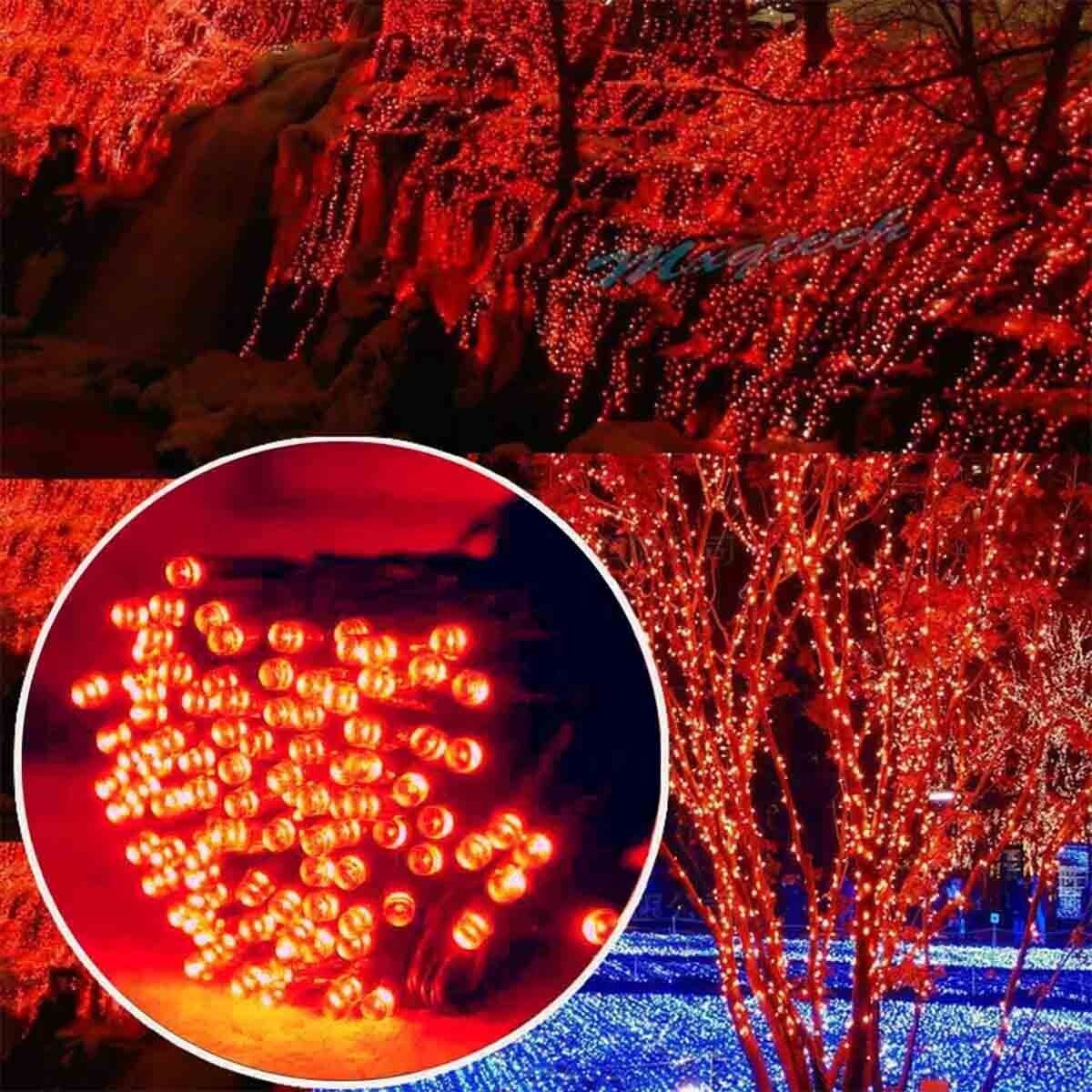 100 LED Solar Outdoor Waterproof Lights Outdoor Garden Wedding Party Christmas